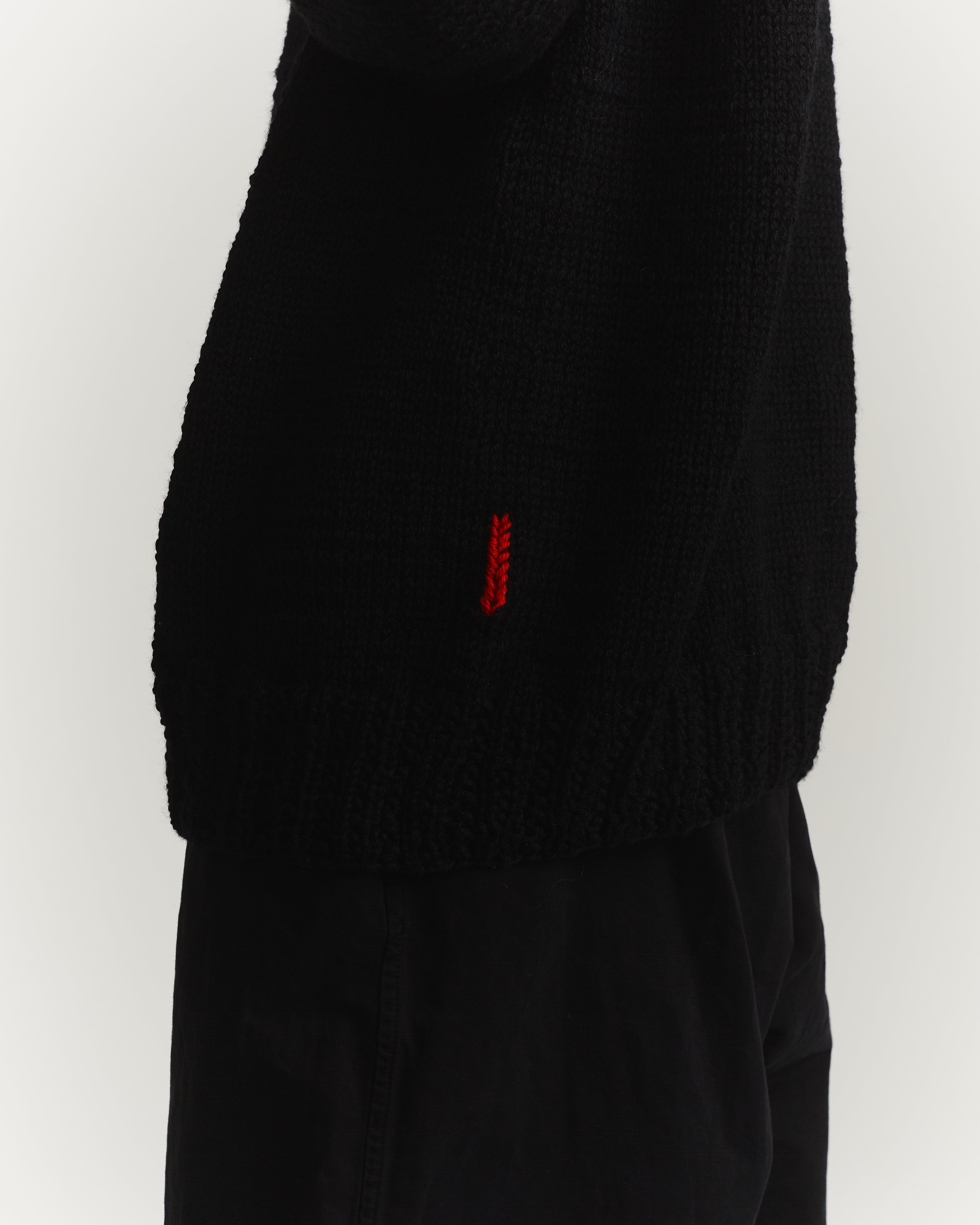 Black wooly jumper best sale