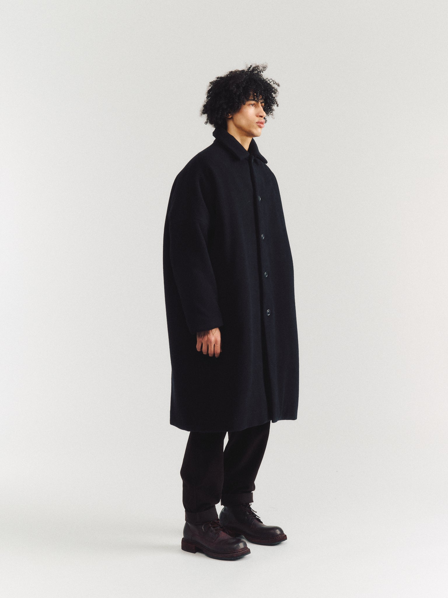 ジャケット・アウター CASEY CASEY BIG BLOBBY COAT VELVET Big Blobby Velvet Coat — Black – La Garçonne