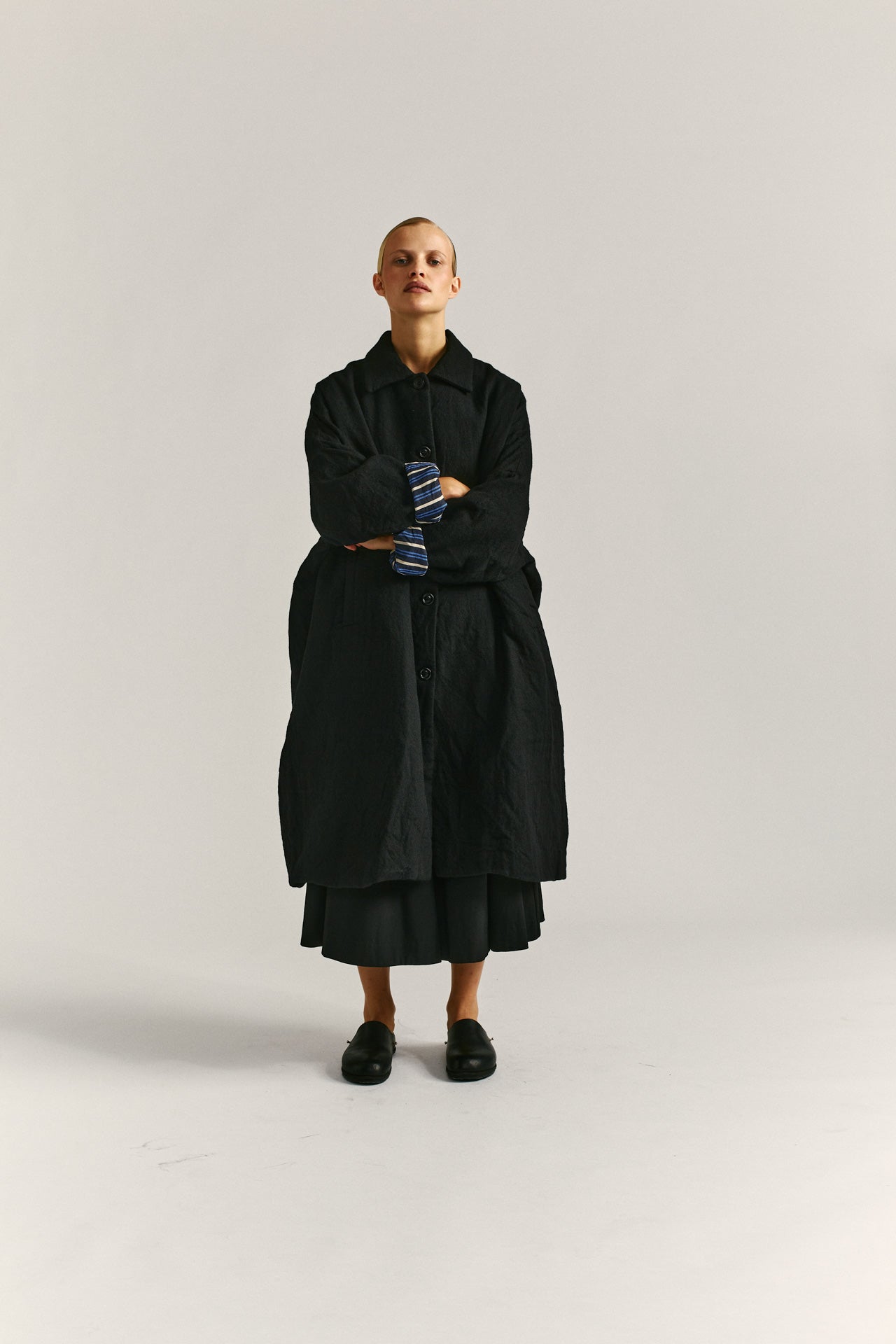 BIG BLOBBY COAT - NIGGLE - BLACK