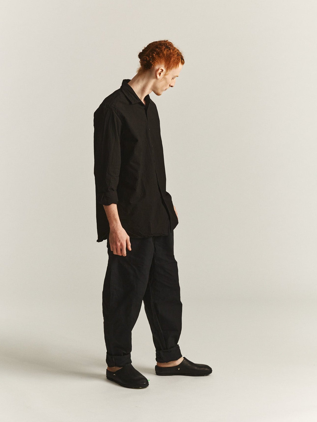 BIG RACCOURCIE SHIRT - H COT - BLACK