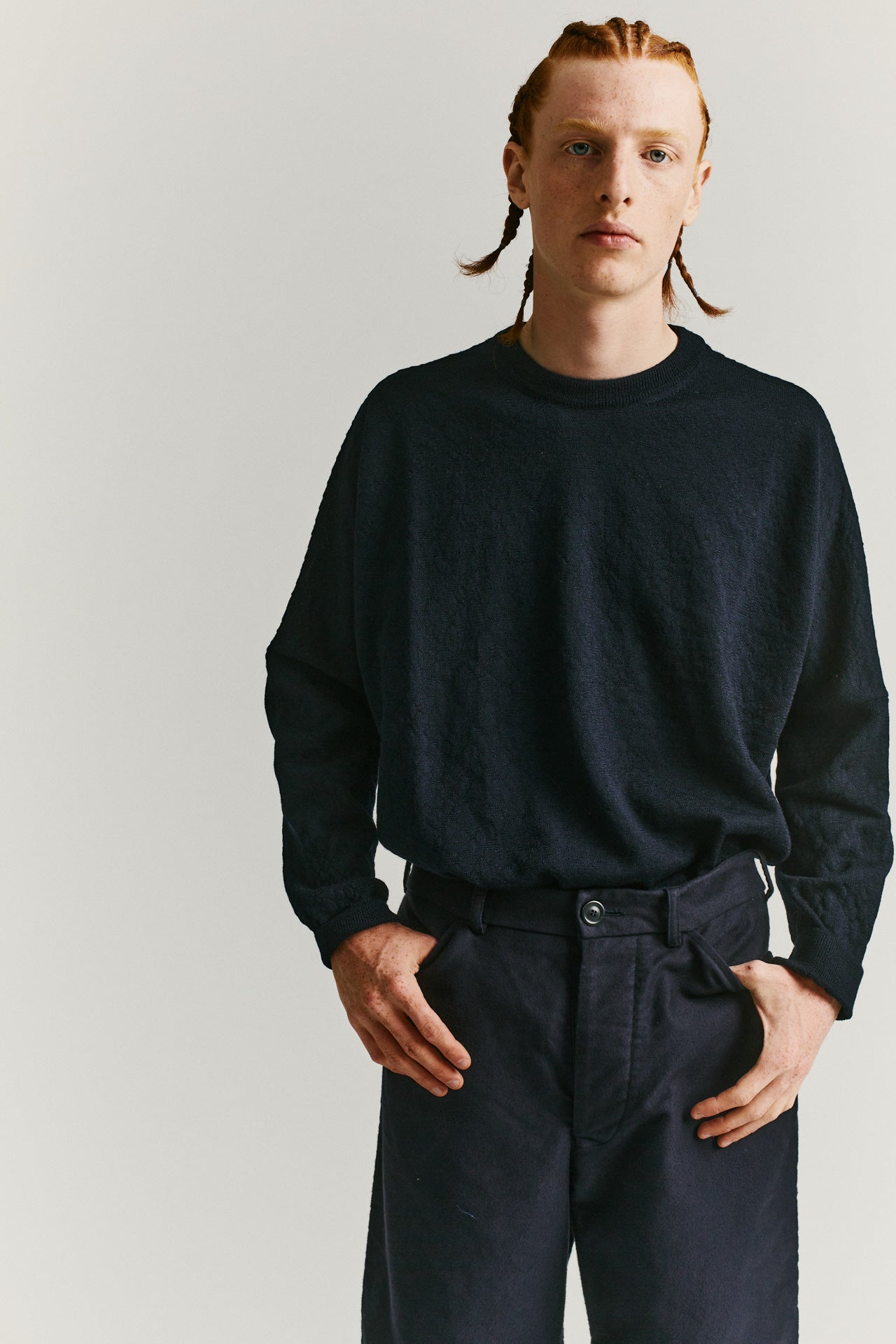 HAMNET PANT - MOLESKIN - DARK NAVY