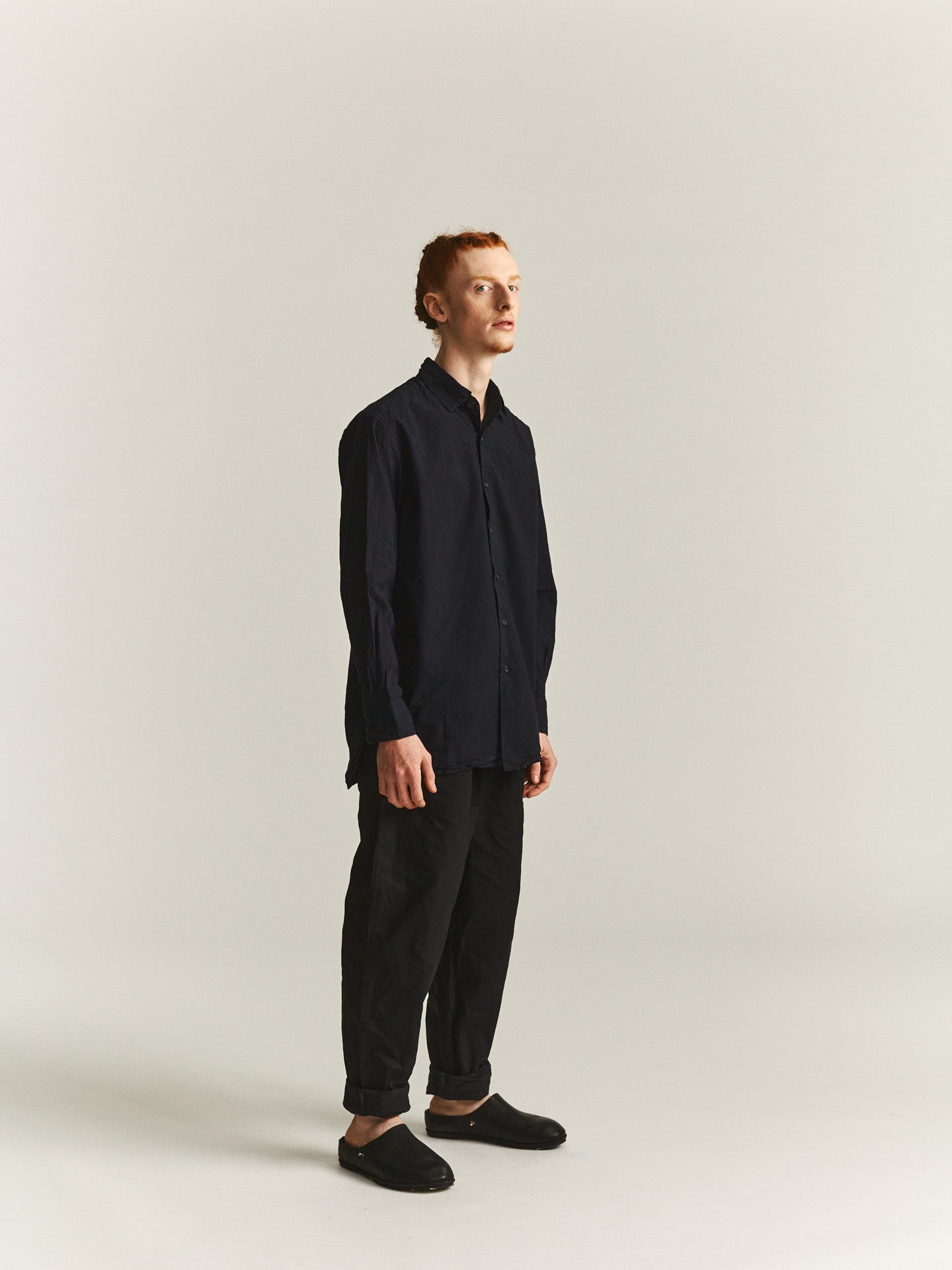 BIG RACCOURCIE SHIRT - H COT - DARK NAVY