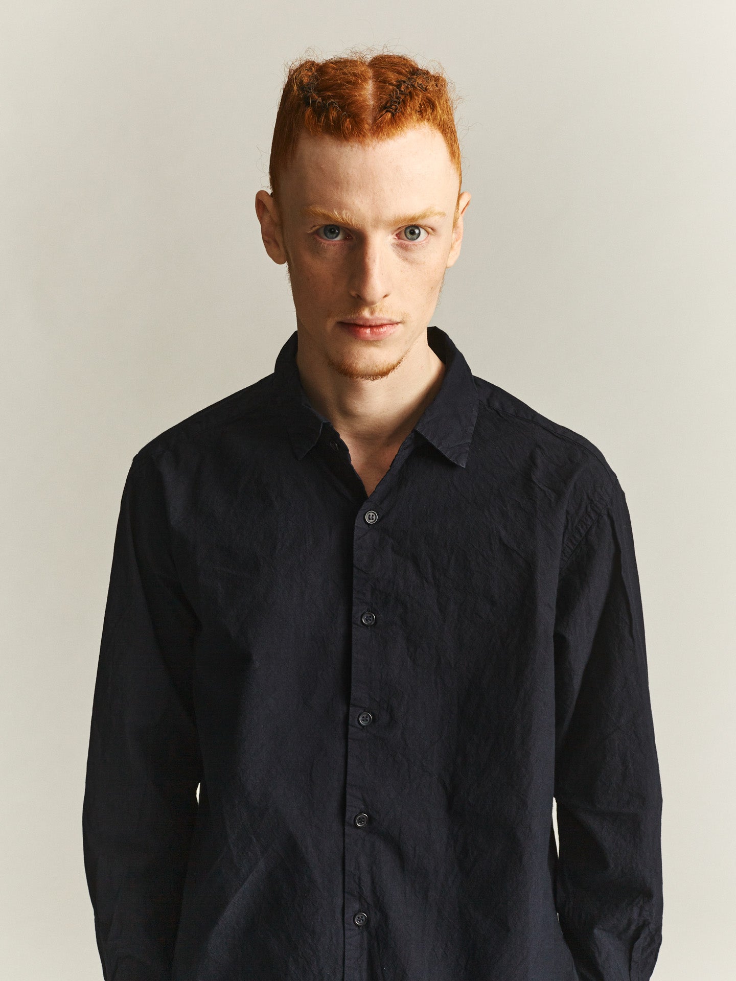 BIG RACCOURCIE SHIRT - H COT - DARK NAVY