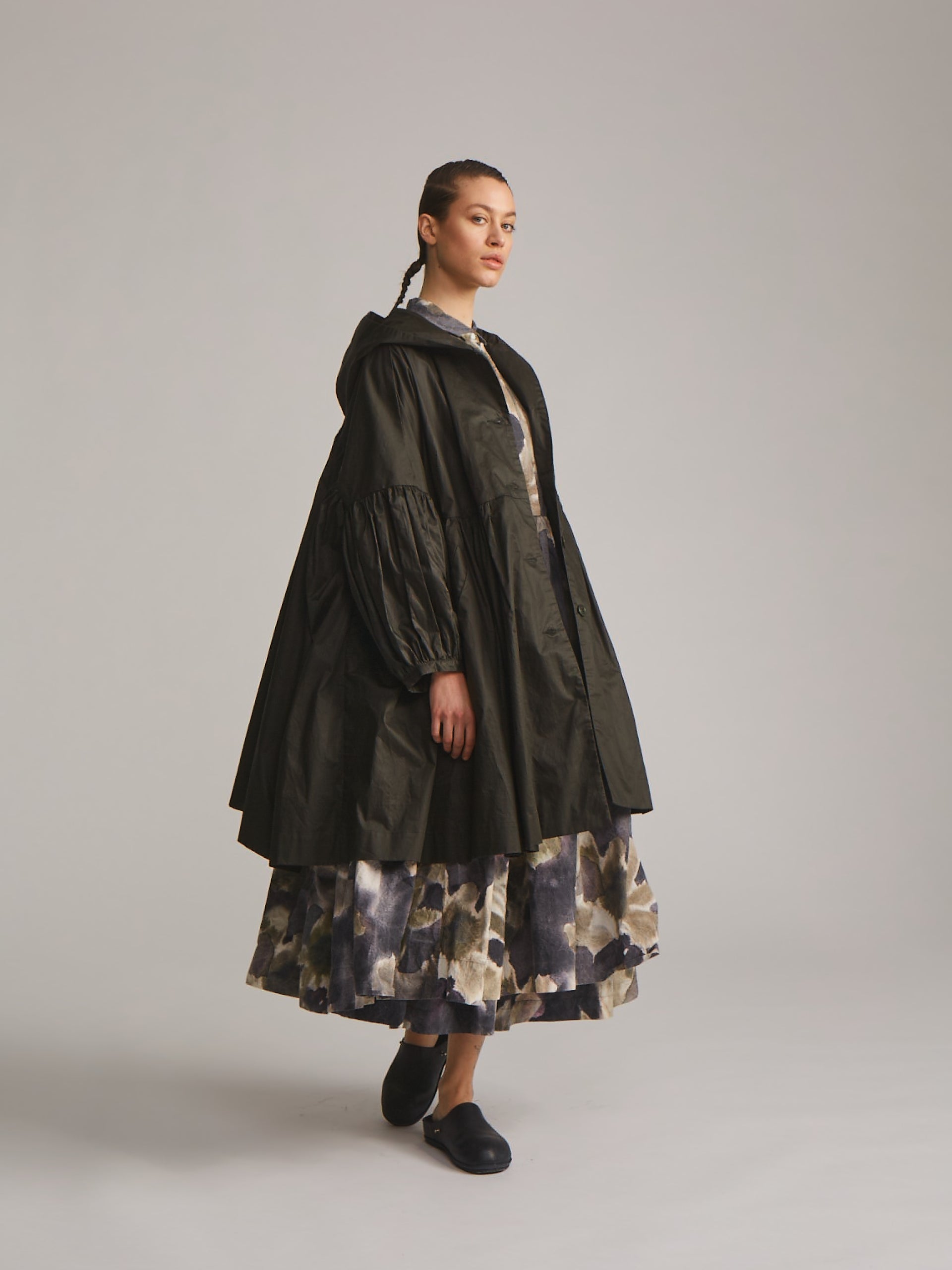 PARKA CAMELIA - LACQED - DARK KHAKI