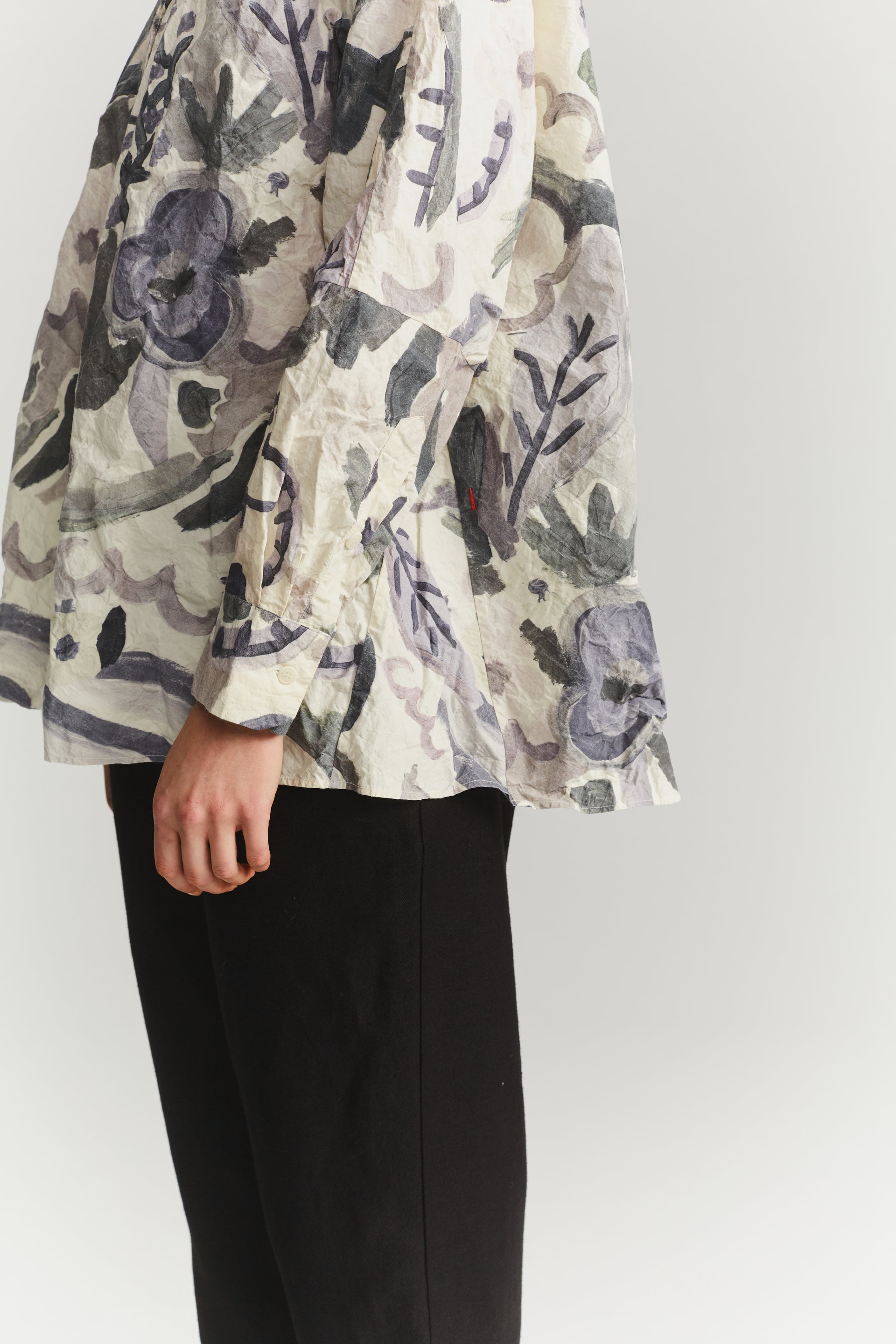 WAGA SOLEIL  SHIRT - PRINT BLOTCH - GREY