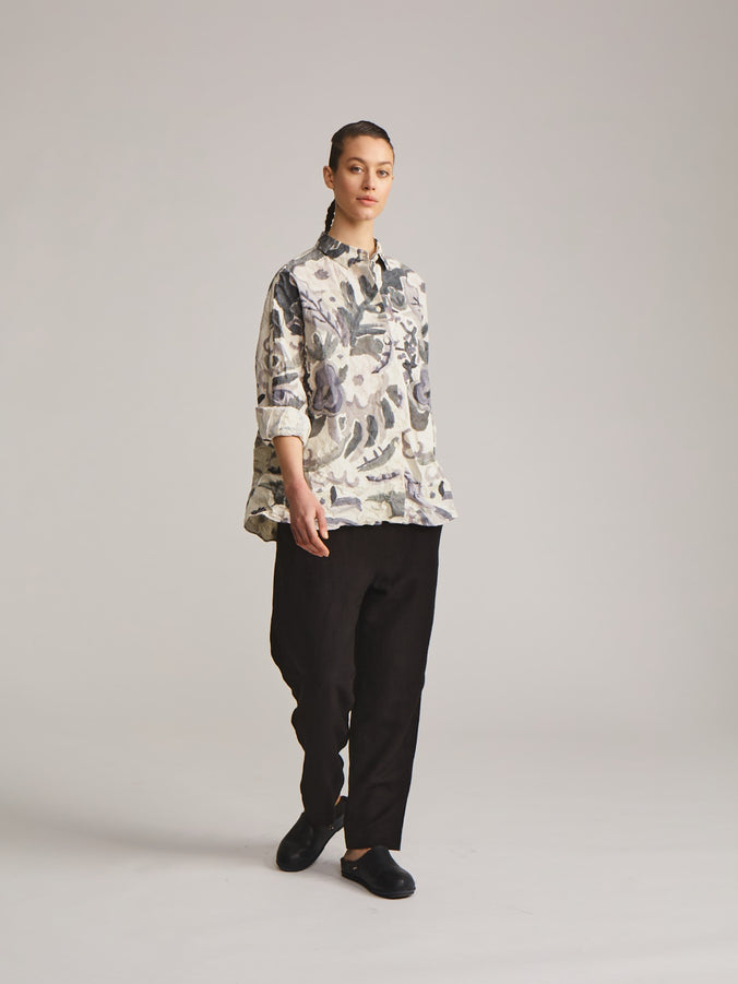 CASEY CASEY Waga Soleil Shirt in Print Blotch Grey
