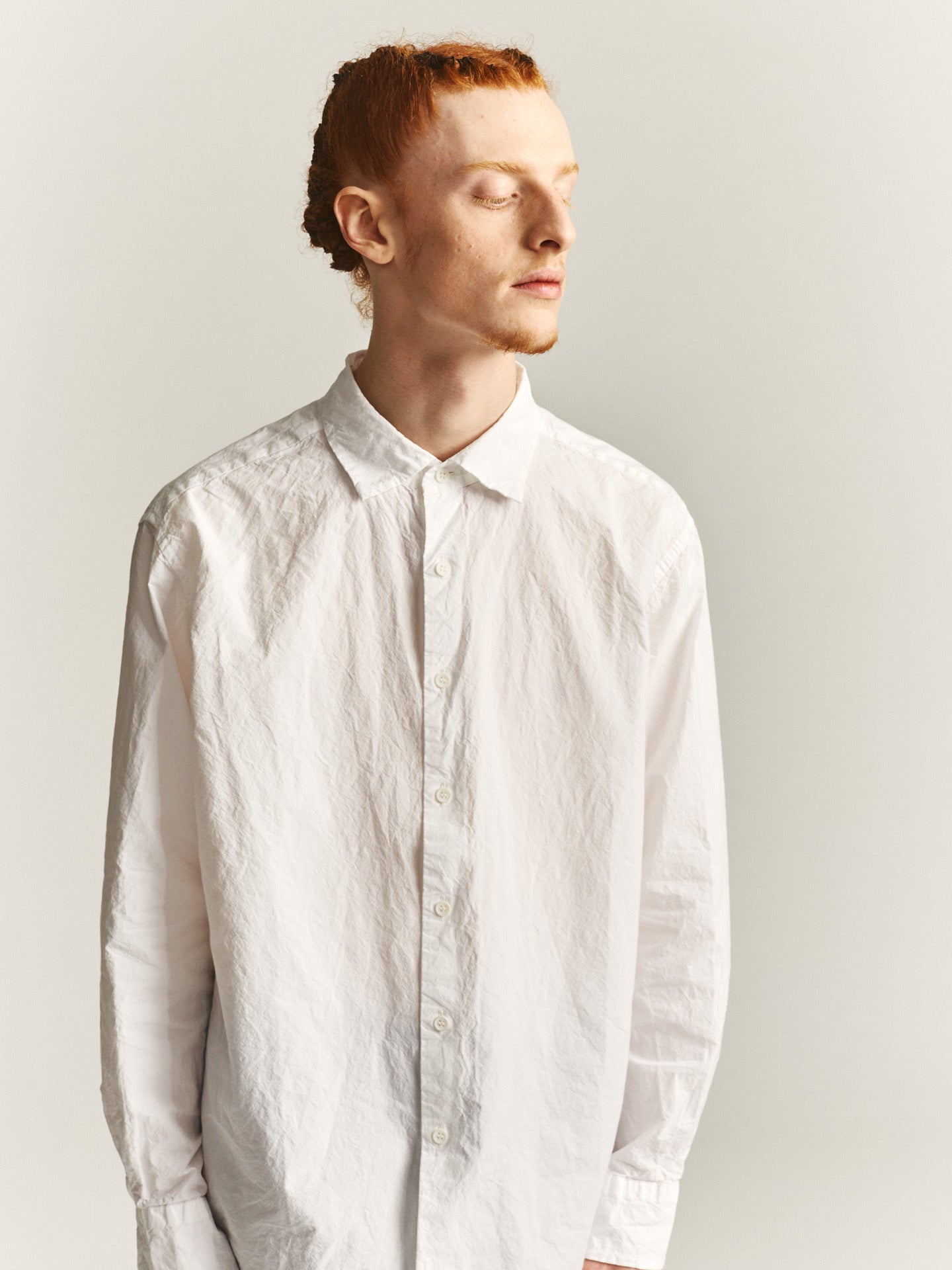 BIG RACCOURCIE SHIRT - H COT - WHITE