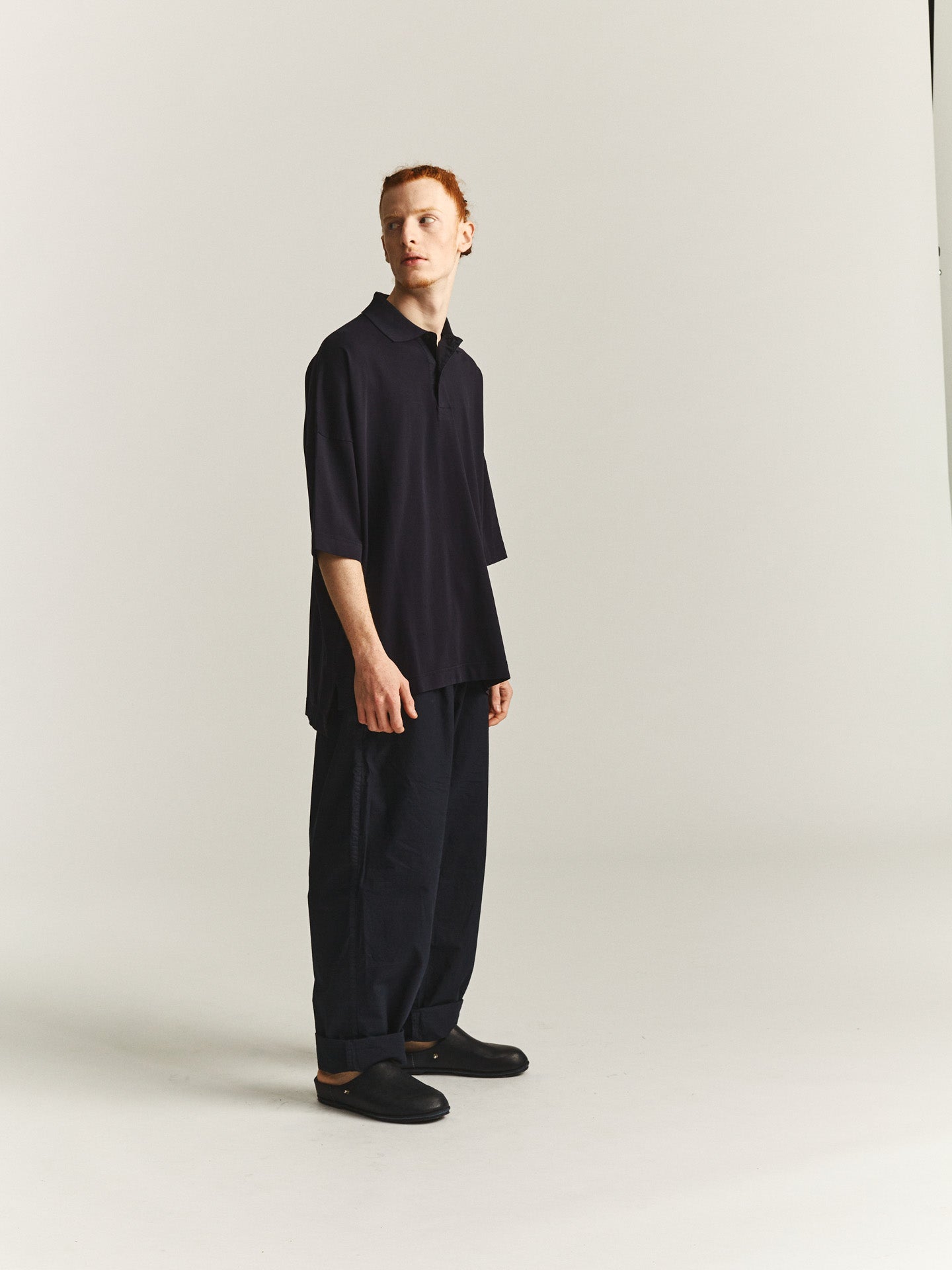 EQUERRE POLO - HEAVY JERSEY - NIGHT – Casey Casey