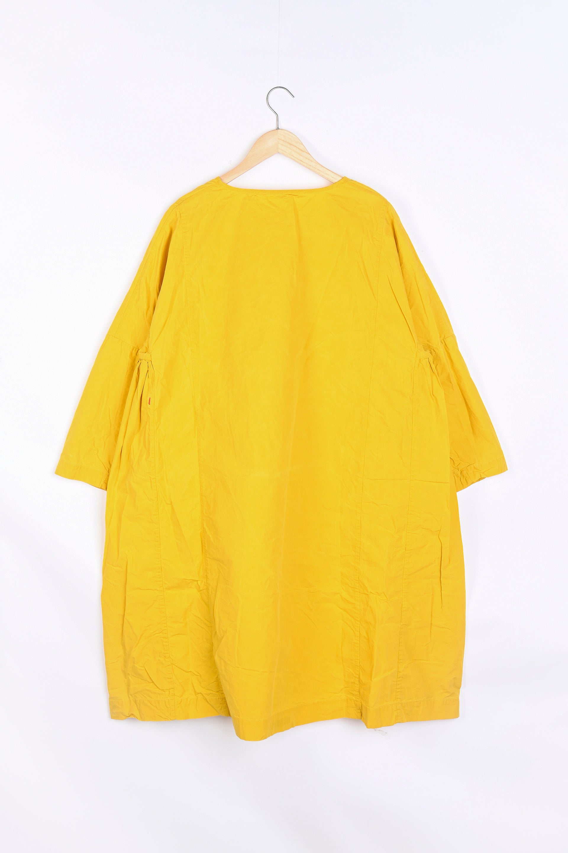 PYJ ROUCH DRESS - LIGHT WAX - YELLOW