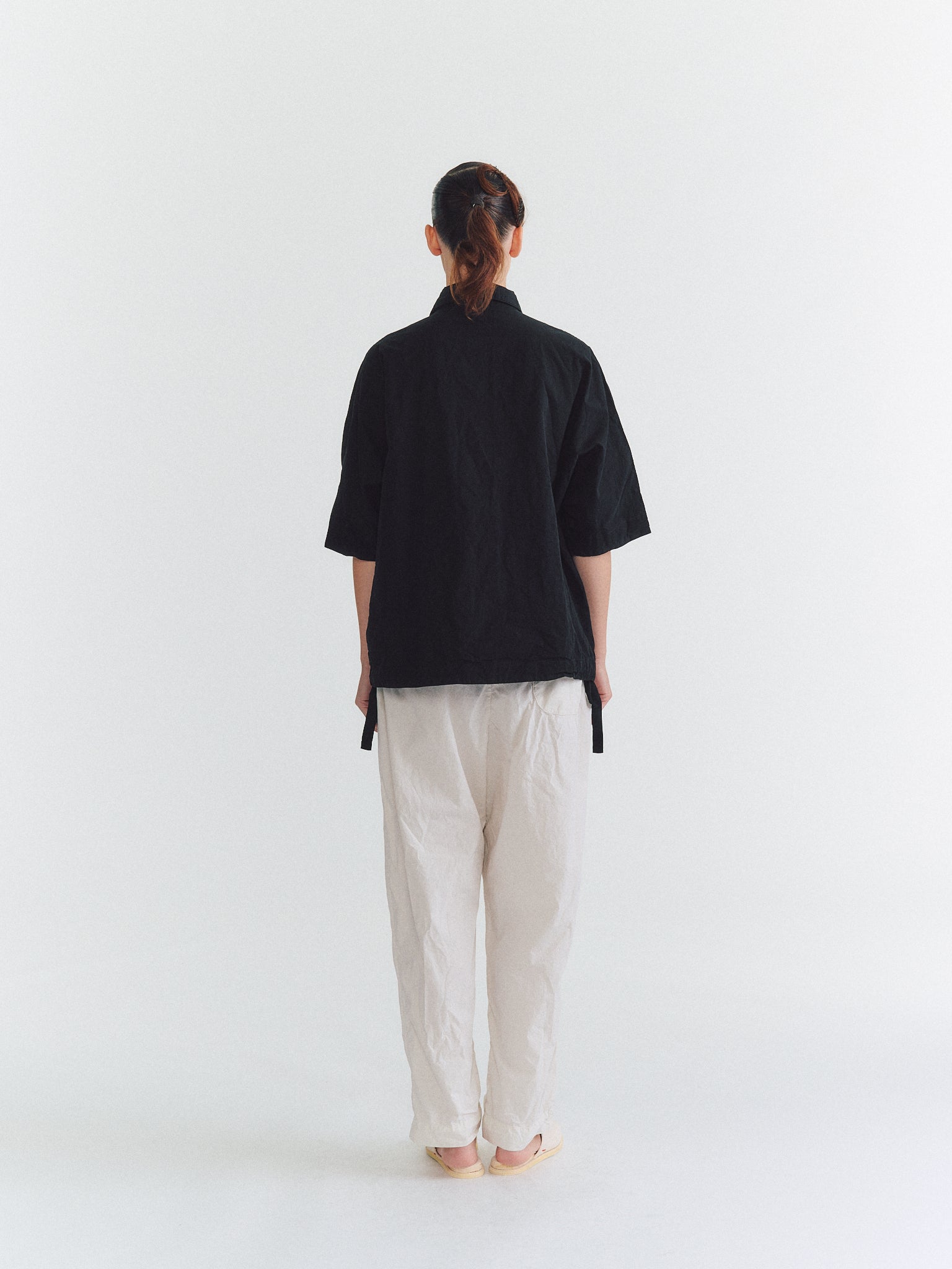 ARCH SHIRT - MIXED FARBICS - BLACK