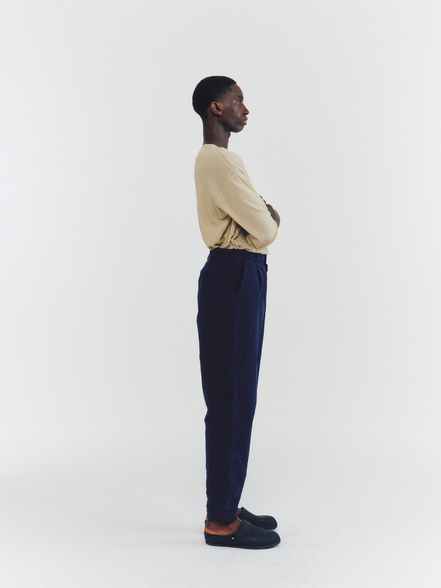 Pantalon MILI HIROSHI - PAPER COT - Marine