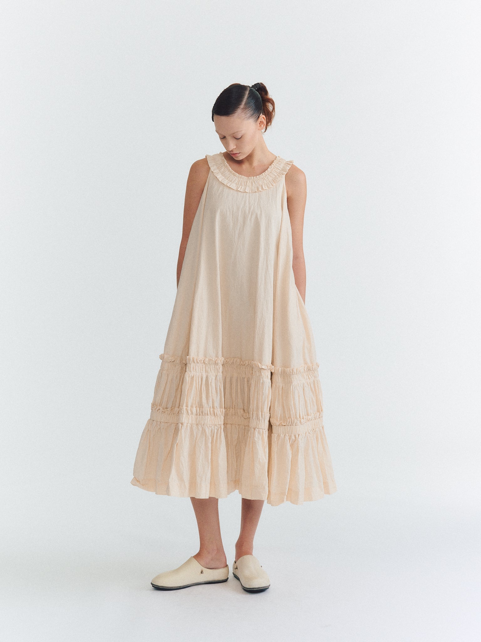 GATO DRESS - L PAPER UNFINISHED - NATURAL