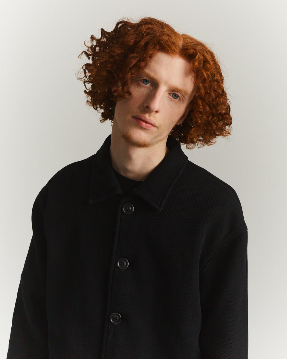 WORKER JAKCET - WOOL COT - BLACK