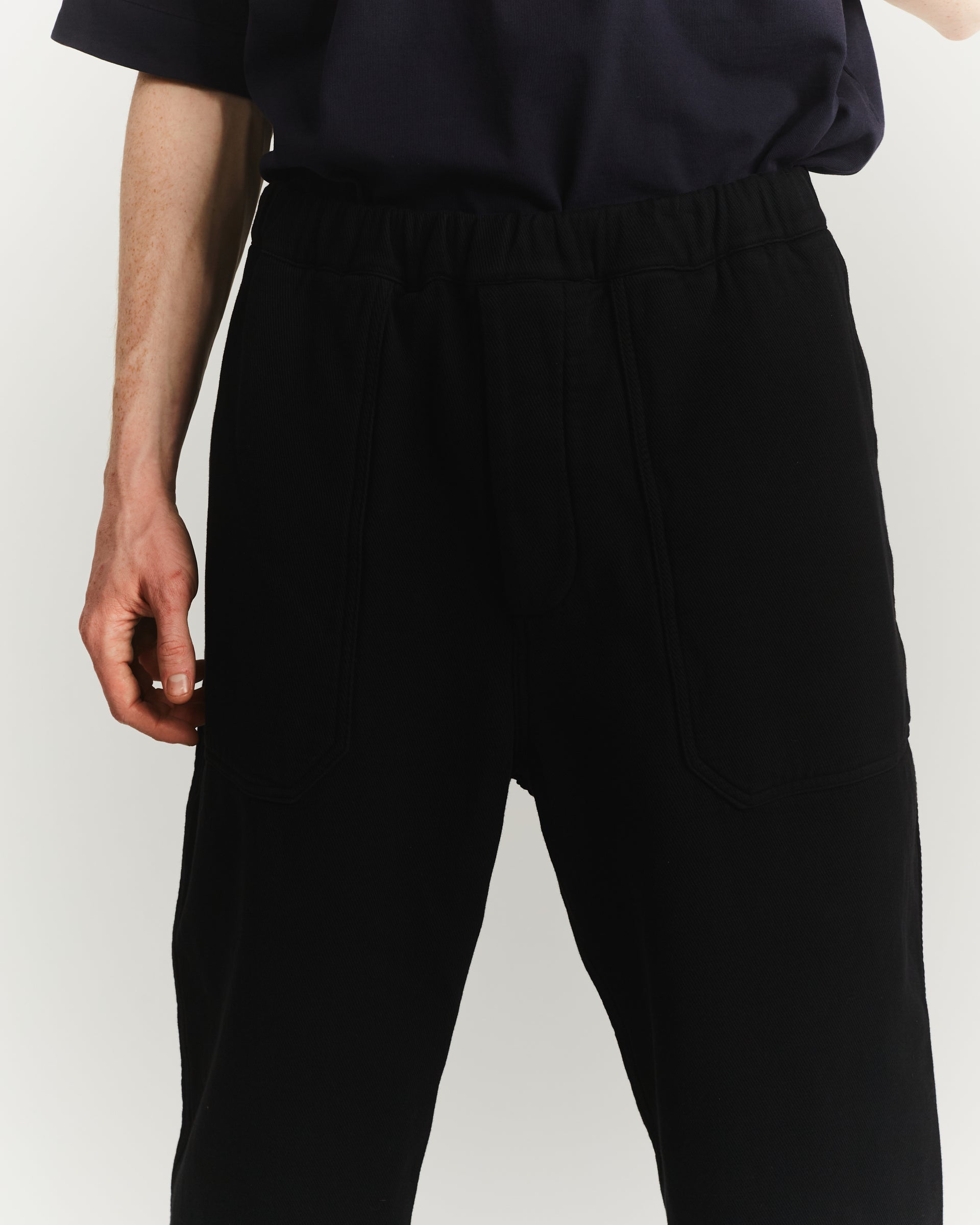 JOG AH MILITAIRE PANT - WOOL COT - BLACK