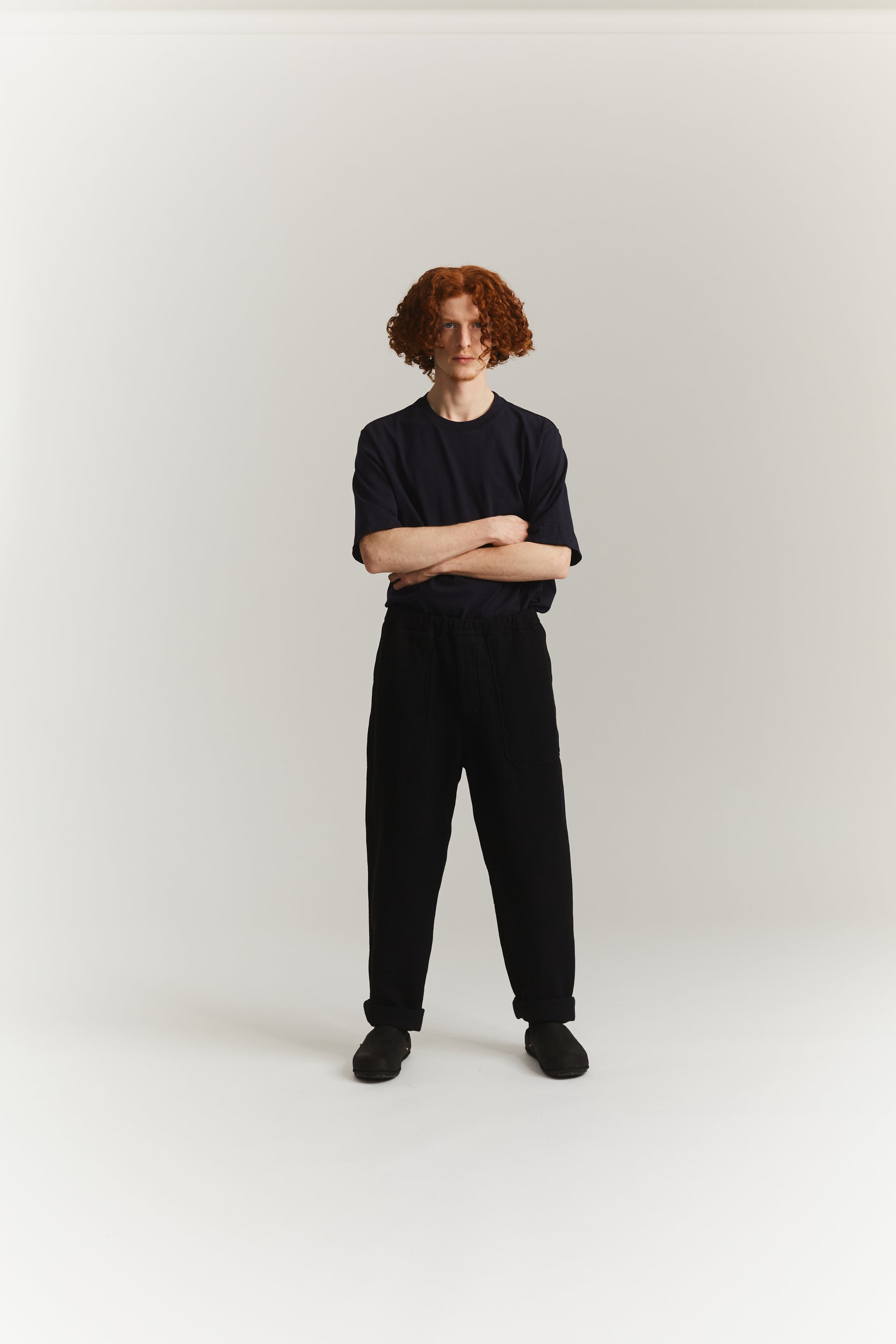 JOG AH MILITAIRE PANT - WOOL COT - BLACK