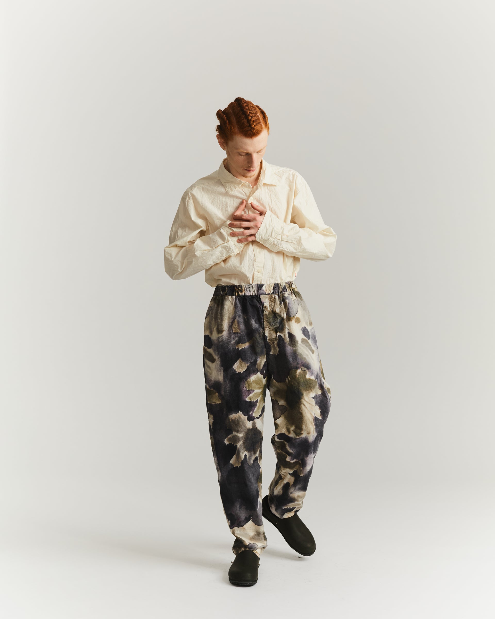 JOG AH PANT - PRINT BLOTCH - KHAKI