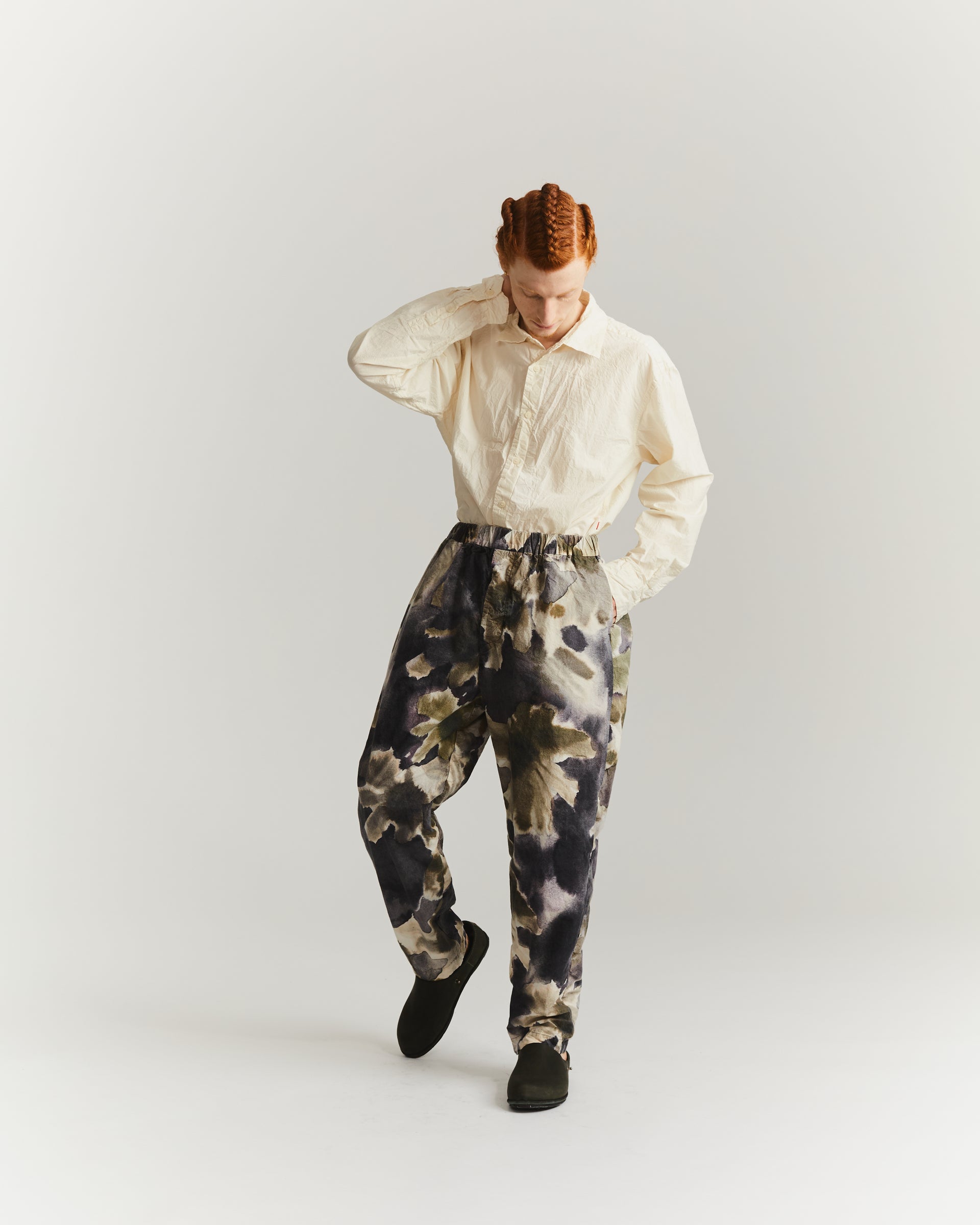 JOG AH PANT - PRINT BLOTCH - KHAKI