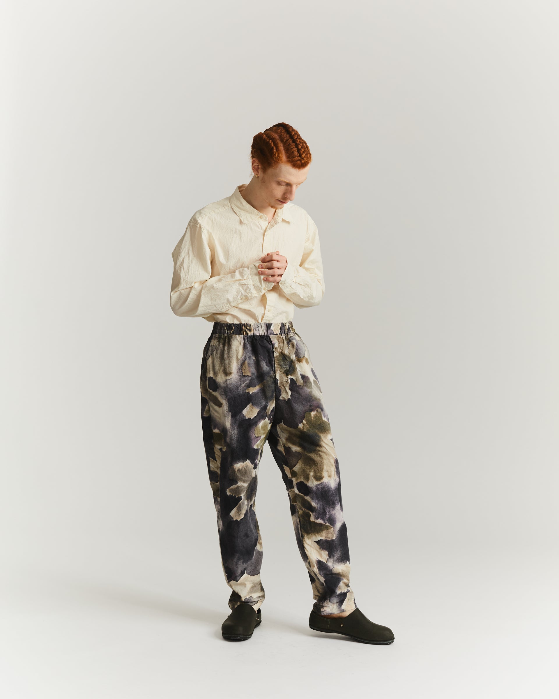JOG AH PANT - PRINT BLOTCH - KHAKI
