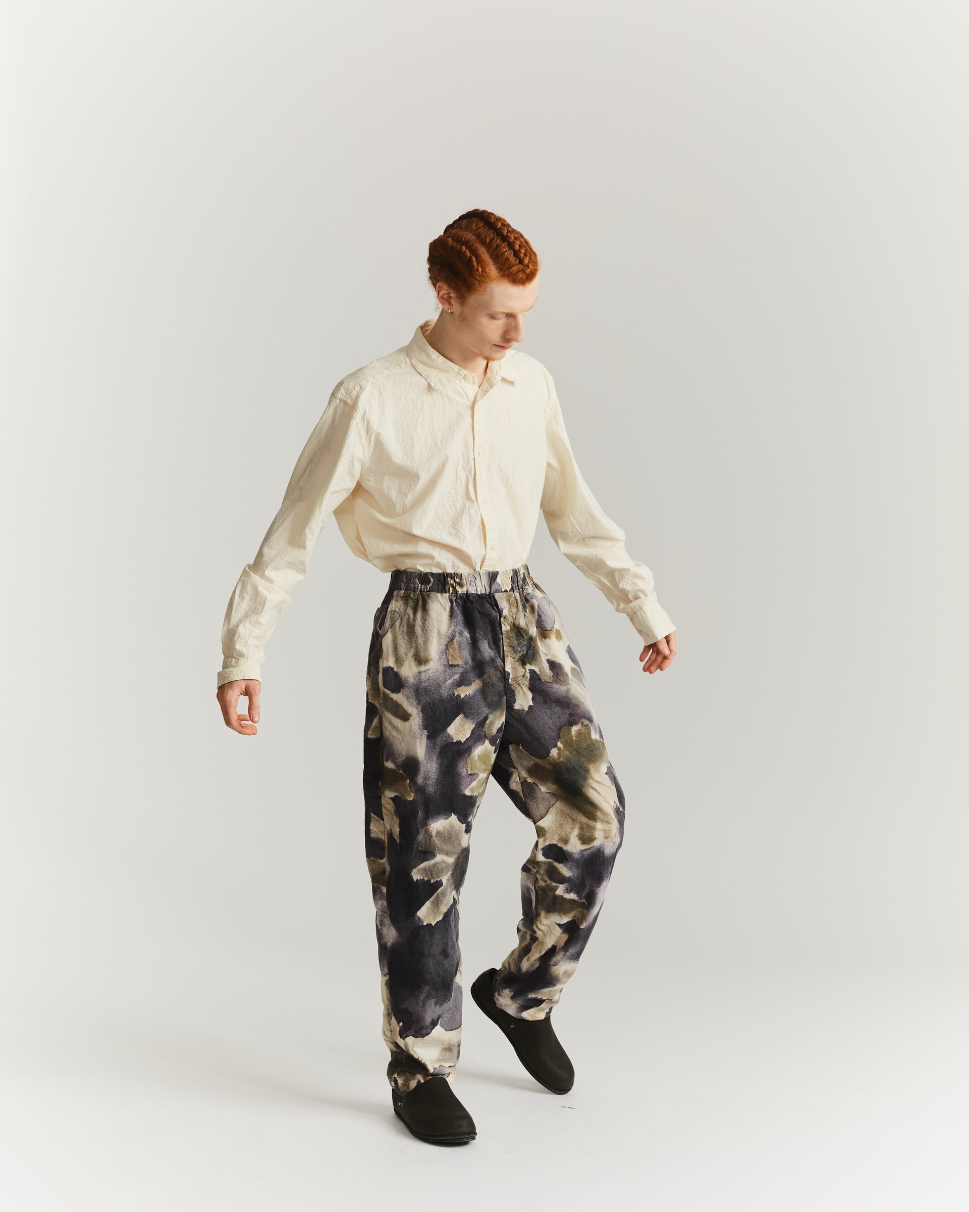 JOG AH PANT - PRINT BLOTCH - KHAKI