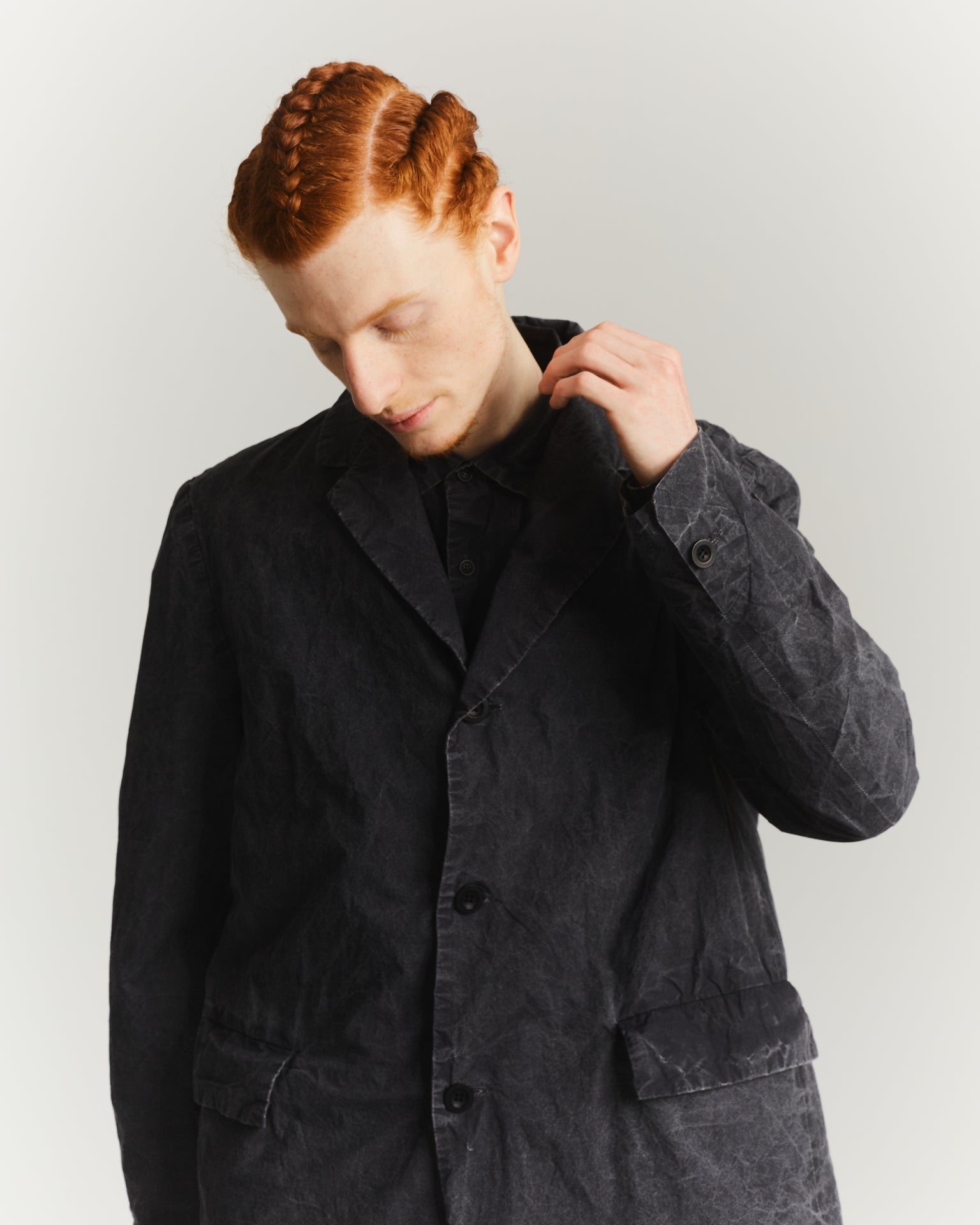 VESTE J - IMPRIMÉ UNI - NOIR