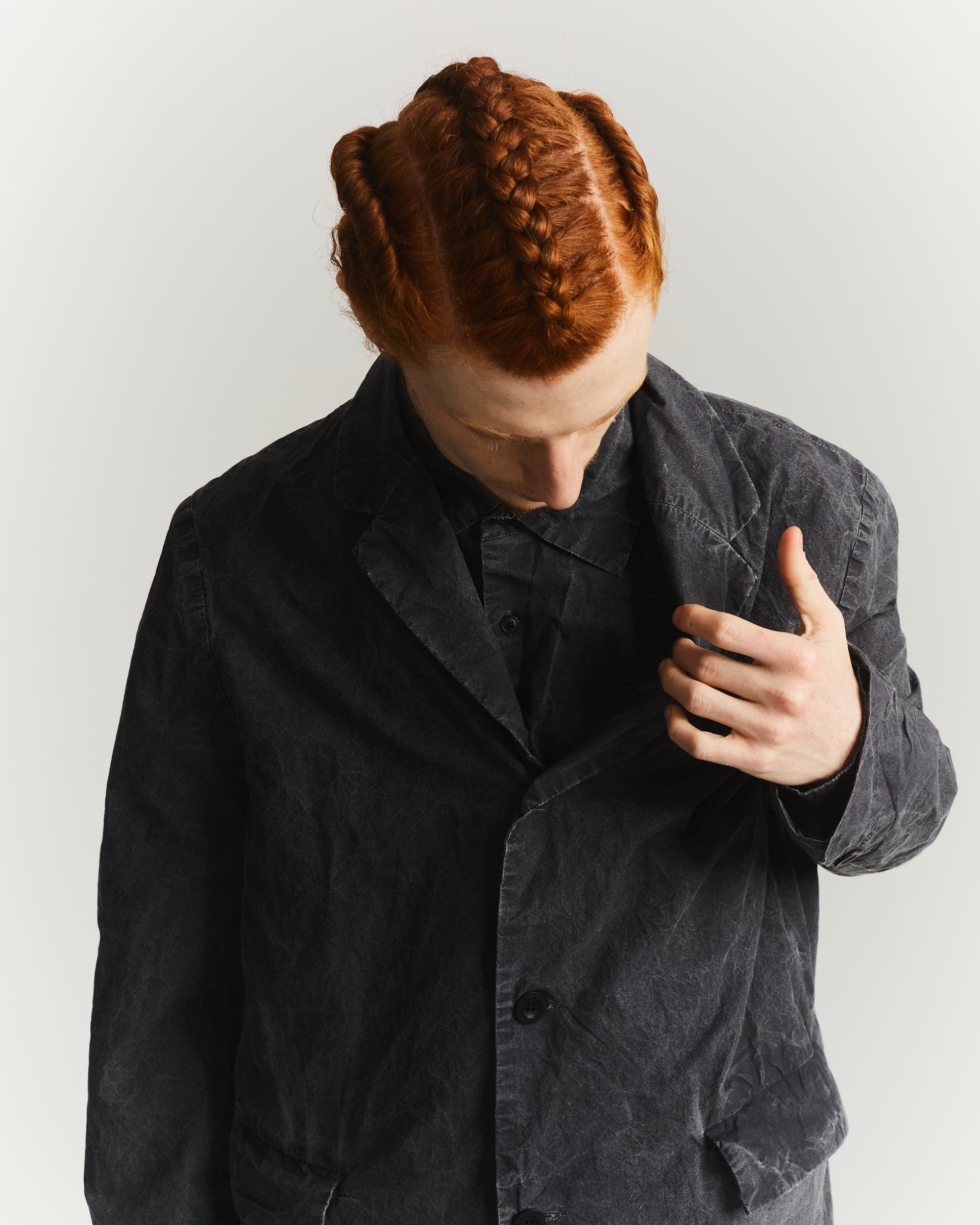 J JACKET - PRINT UNI - BLACK
