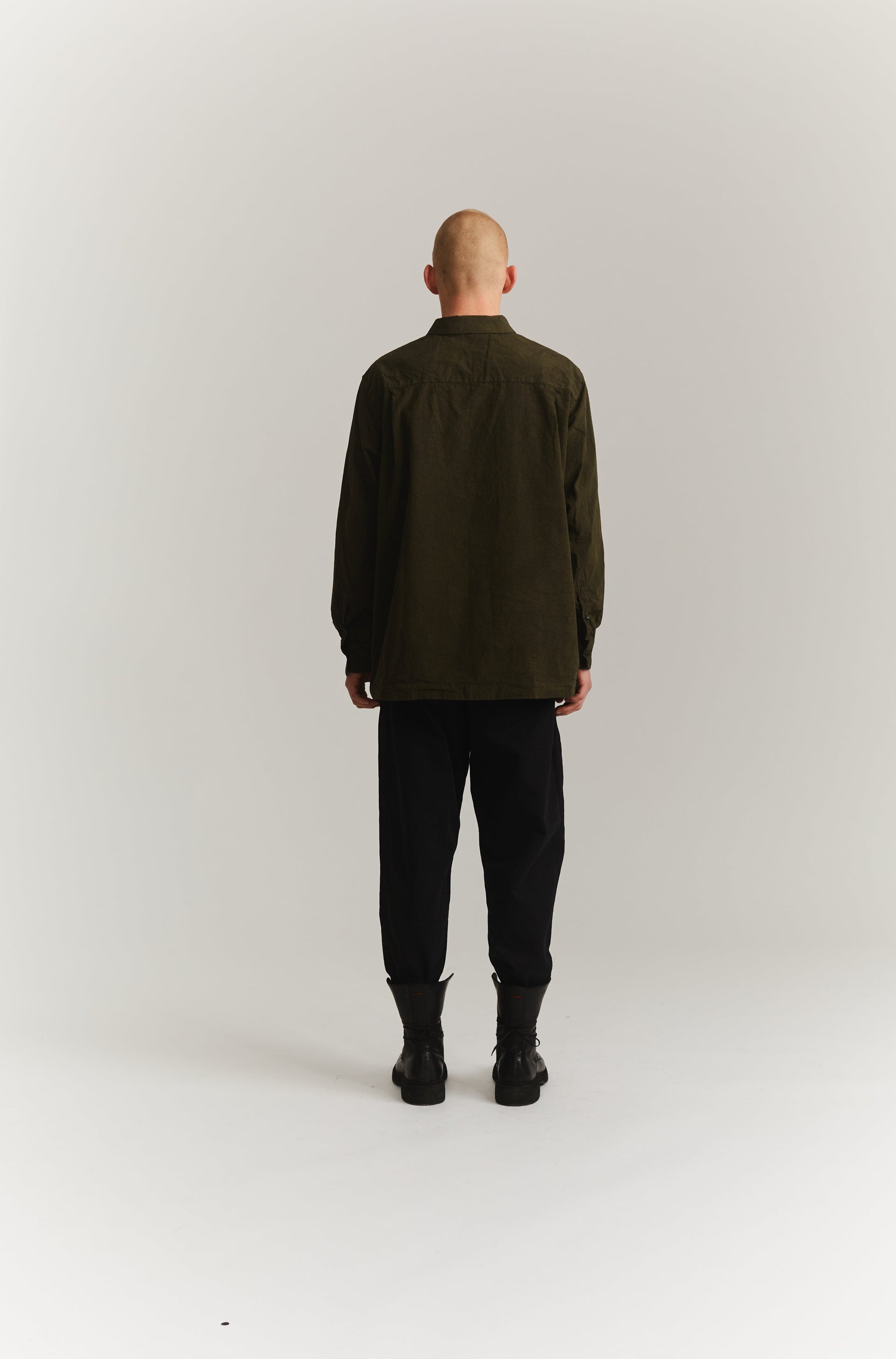 CHEMISE FABU - PAPER COT - KAKI FONCÉ
