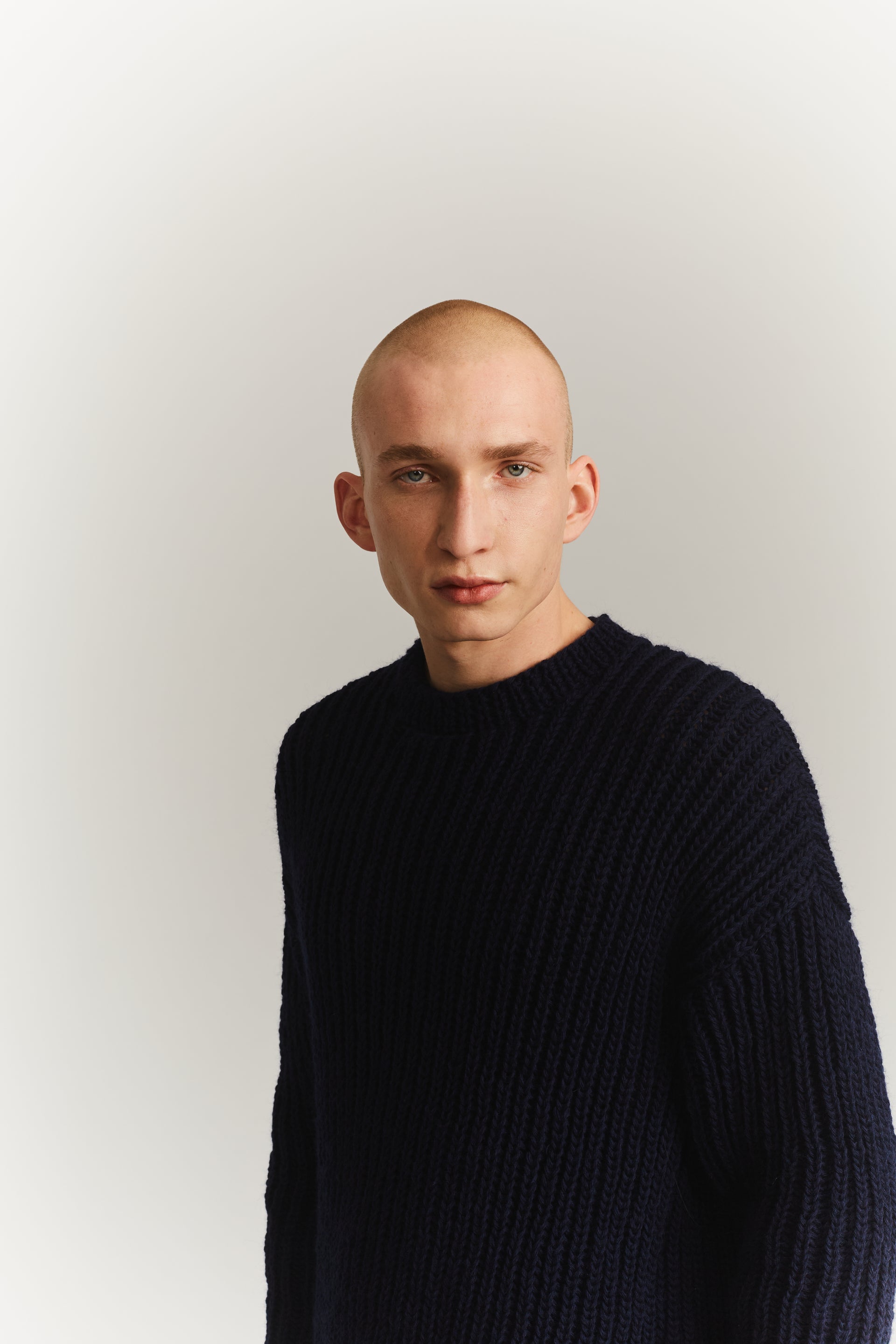 PULL CÔTELÉ LOURD - LAINE - NOIR