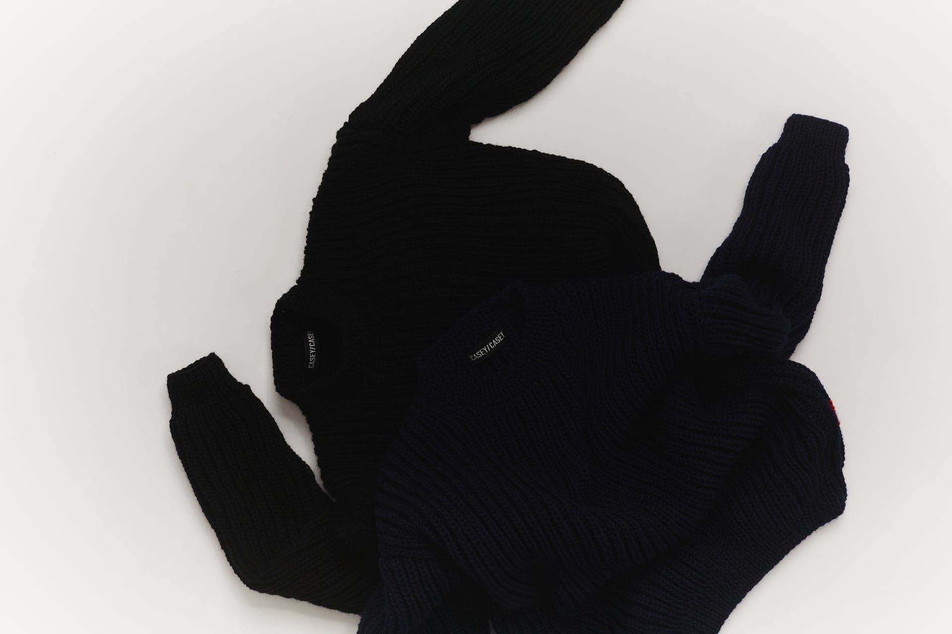 PULL CÔTELÉ LOURD - LAINE - NOIR