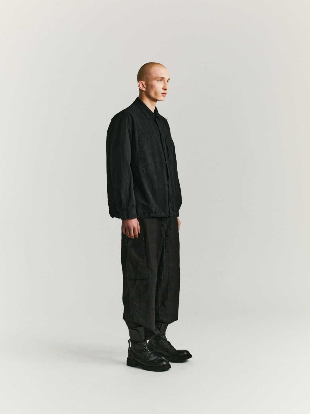 MILI VOLUME SHIRT - TOUGH COT - BLACK