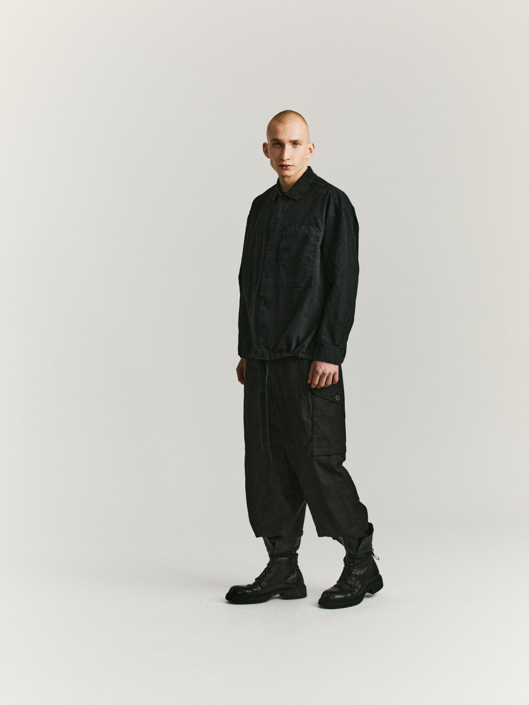 MILI VOLUME SHIRT - TOUGH COT - BLACK