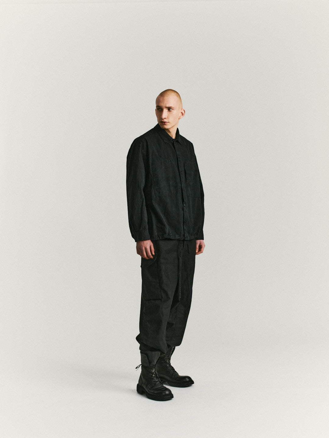 MILI VOLUME SHIRT - TOUGH COT - BLACK