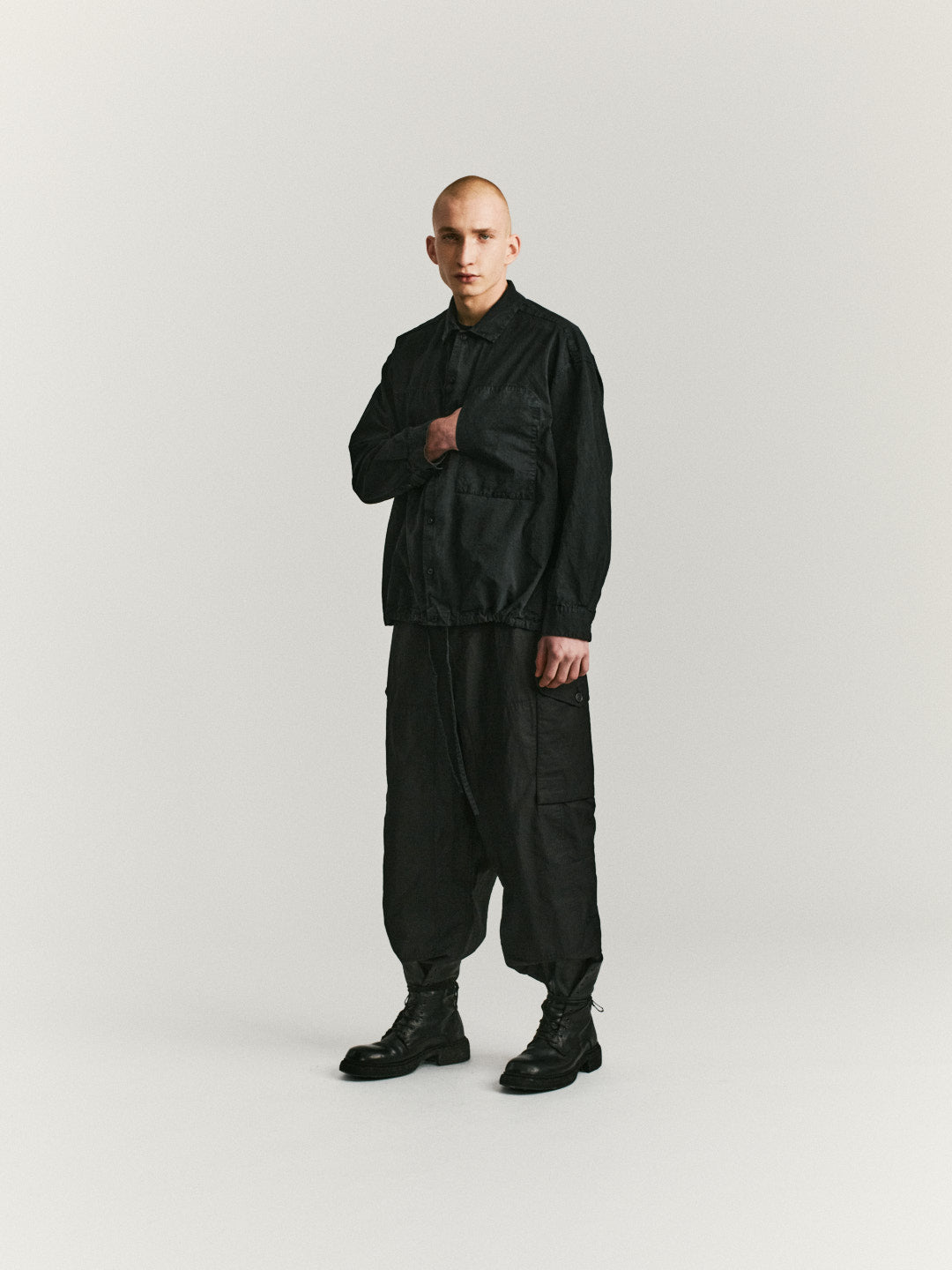 MILI VOLUME SHIRT - TOUGH COT - BLACK