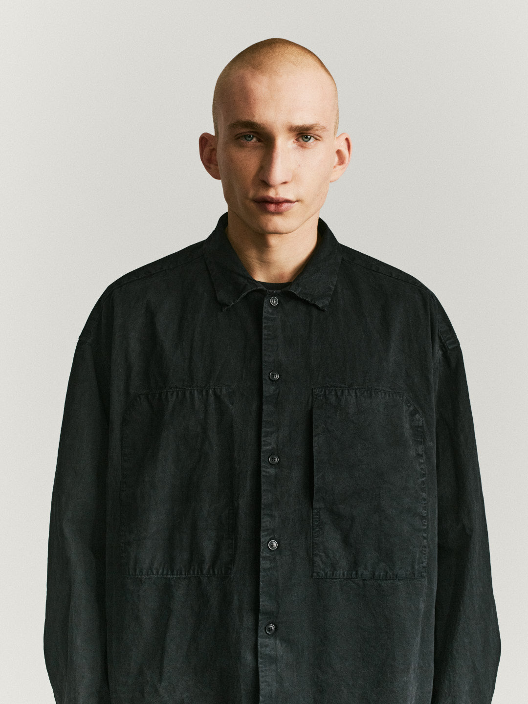 MILI VOLUME SHIRT - TOUGH COT - BLACK