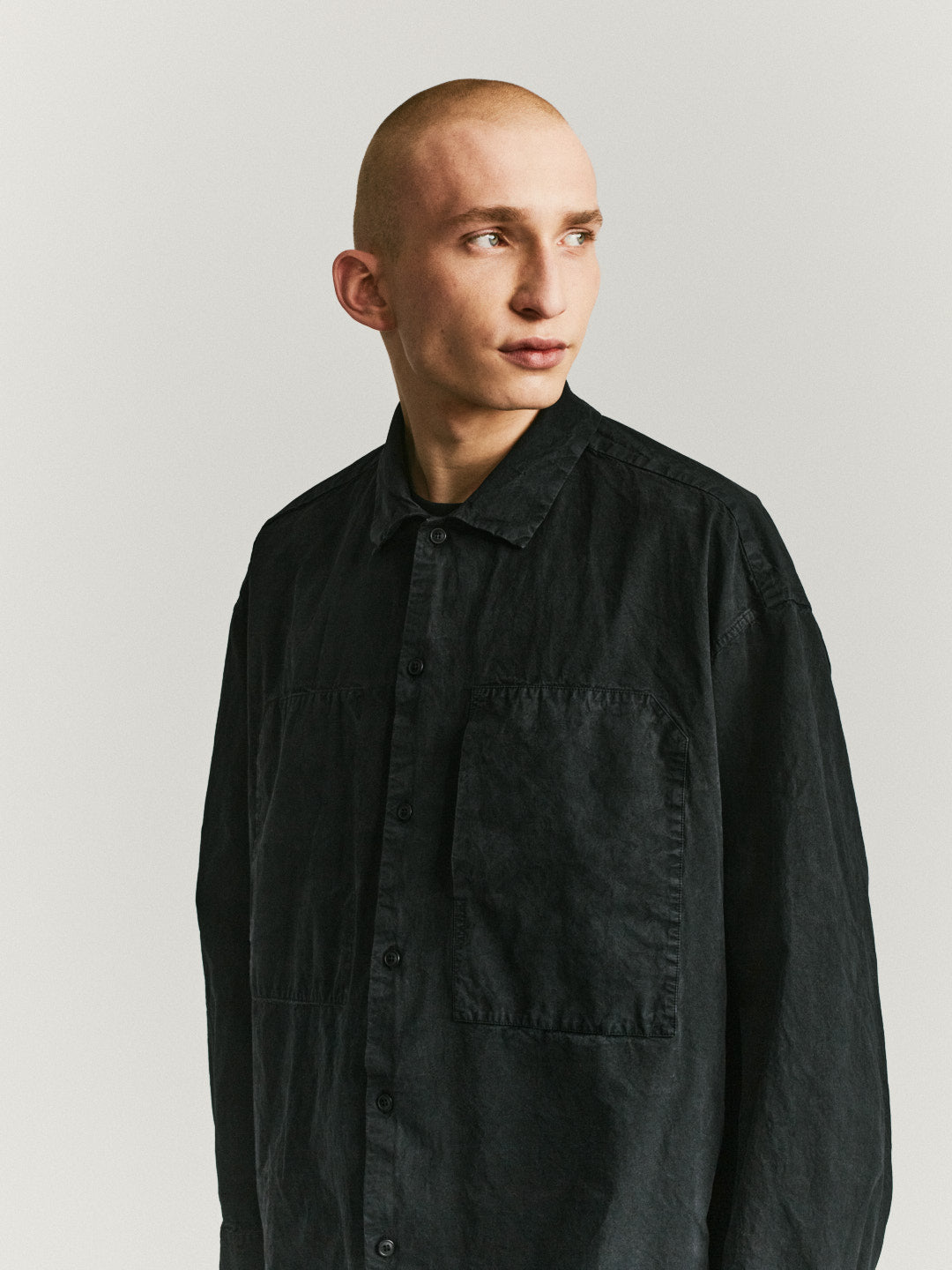MILI VOLUME SHIRT - TOUGH COT - BLACK