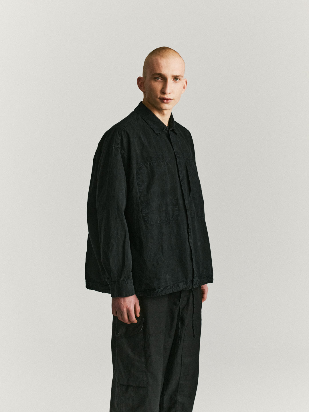 MILI VOLUME SHIRT - TOUGH COT - BLACK