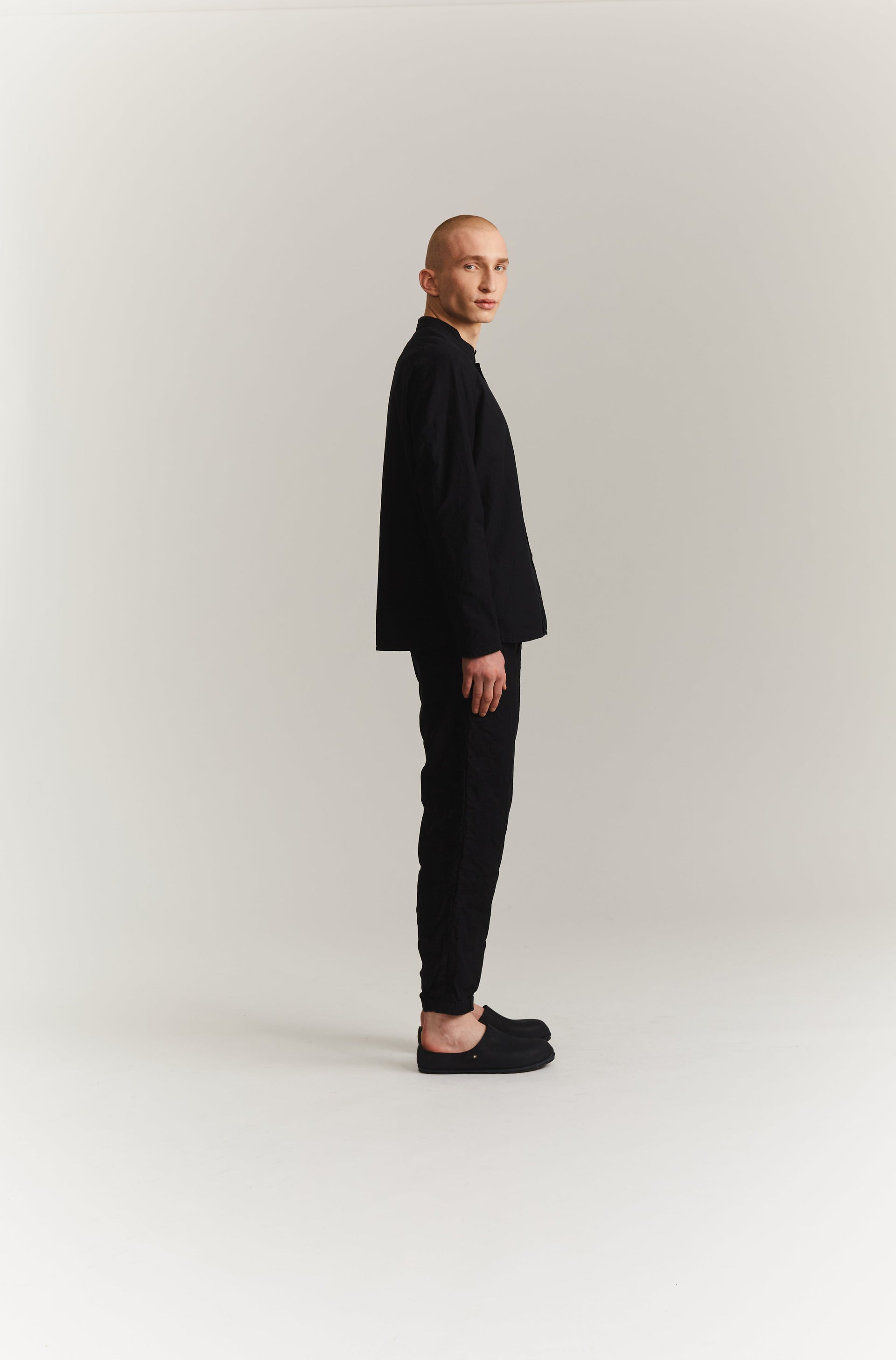 BUECHERON SHIRT -  SAT TWILL - BLACK