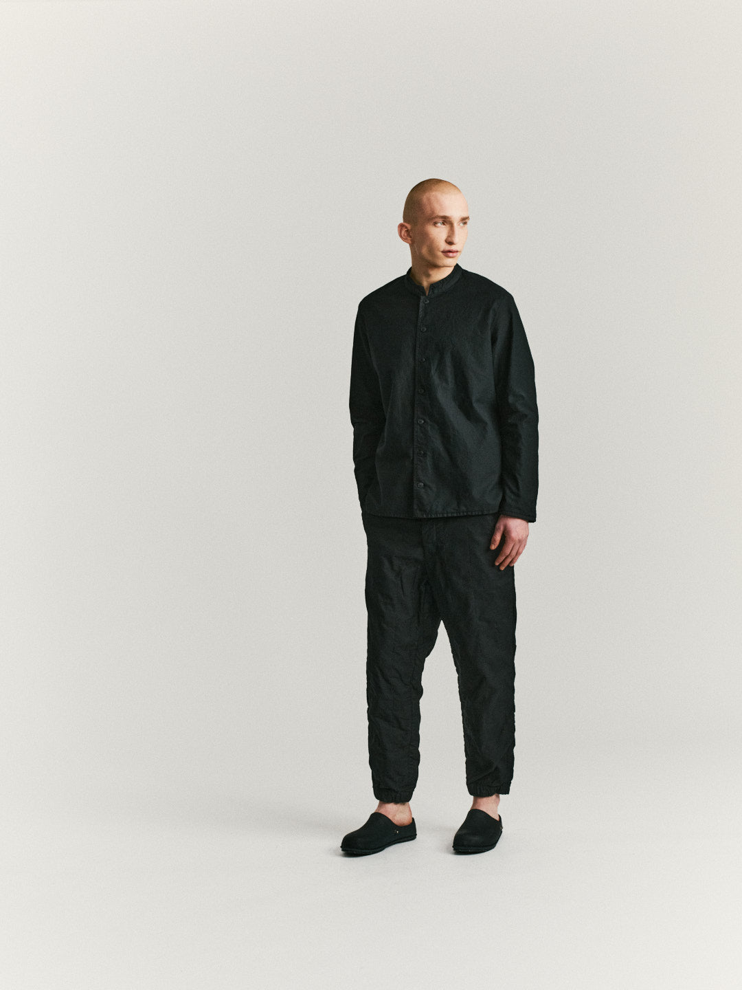 BUECHERON SHIRT -  SAT TWILL - BLACK