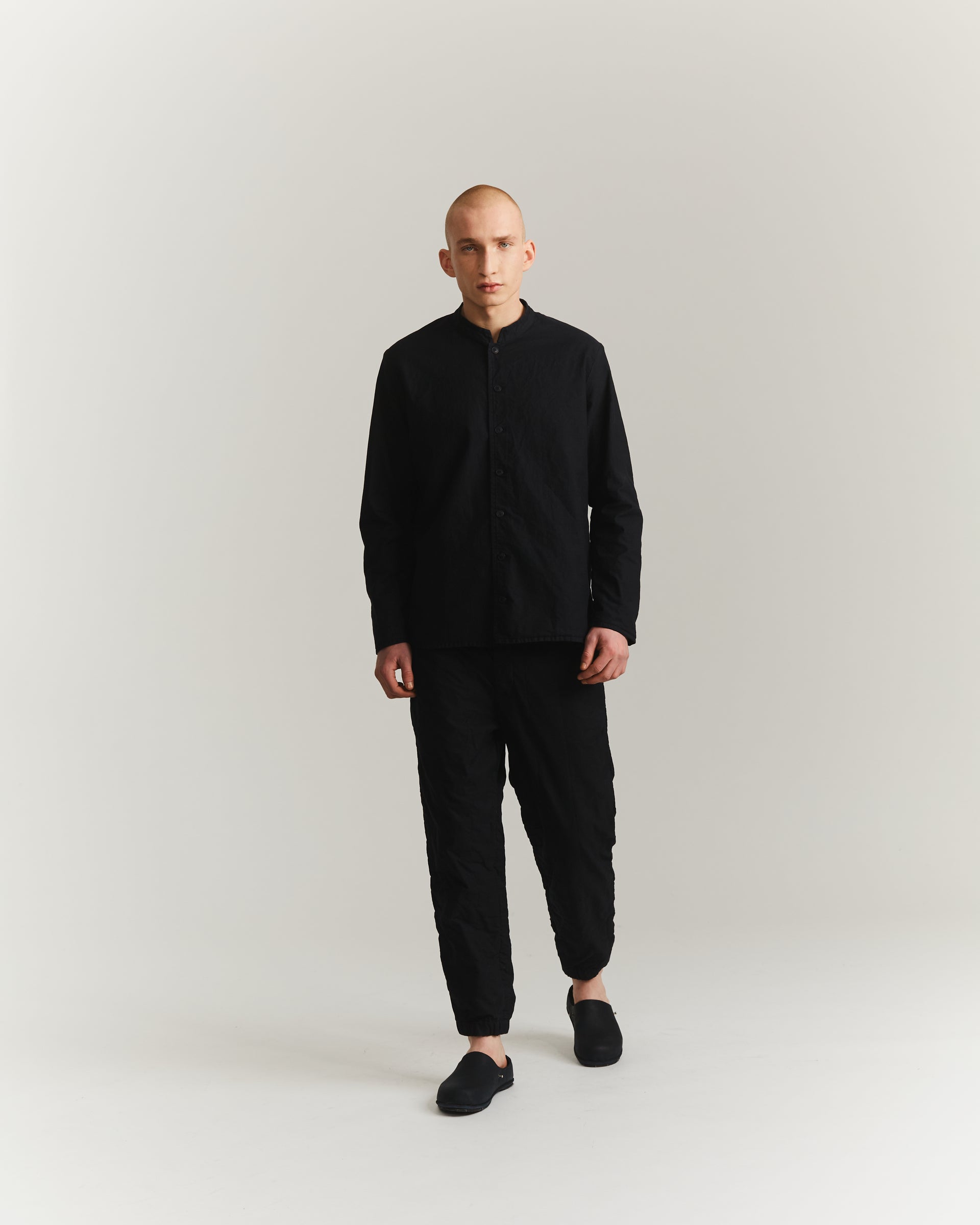BUECHERON SHIRT -  SAT TWILL - BLACK