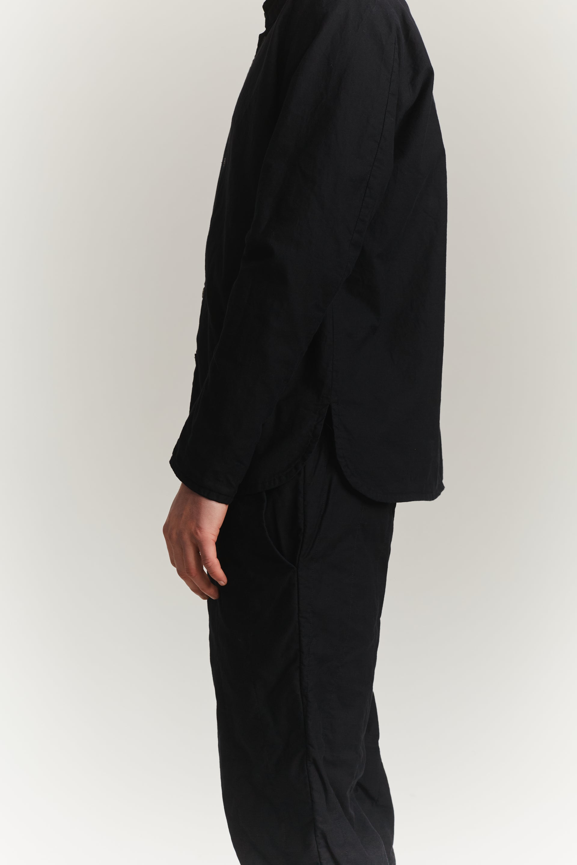 BUECHERON SHIRT -  SAT TWILL - BLACK
