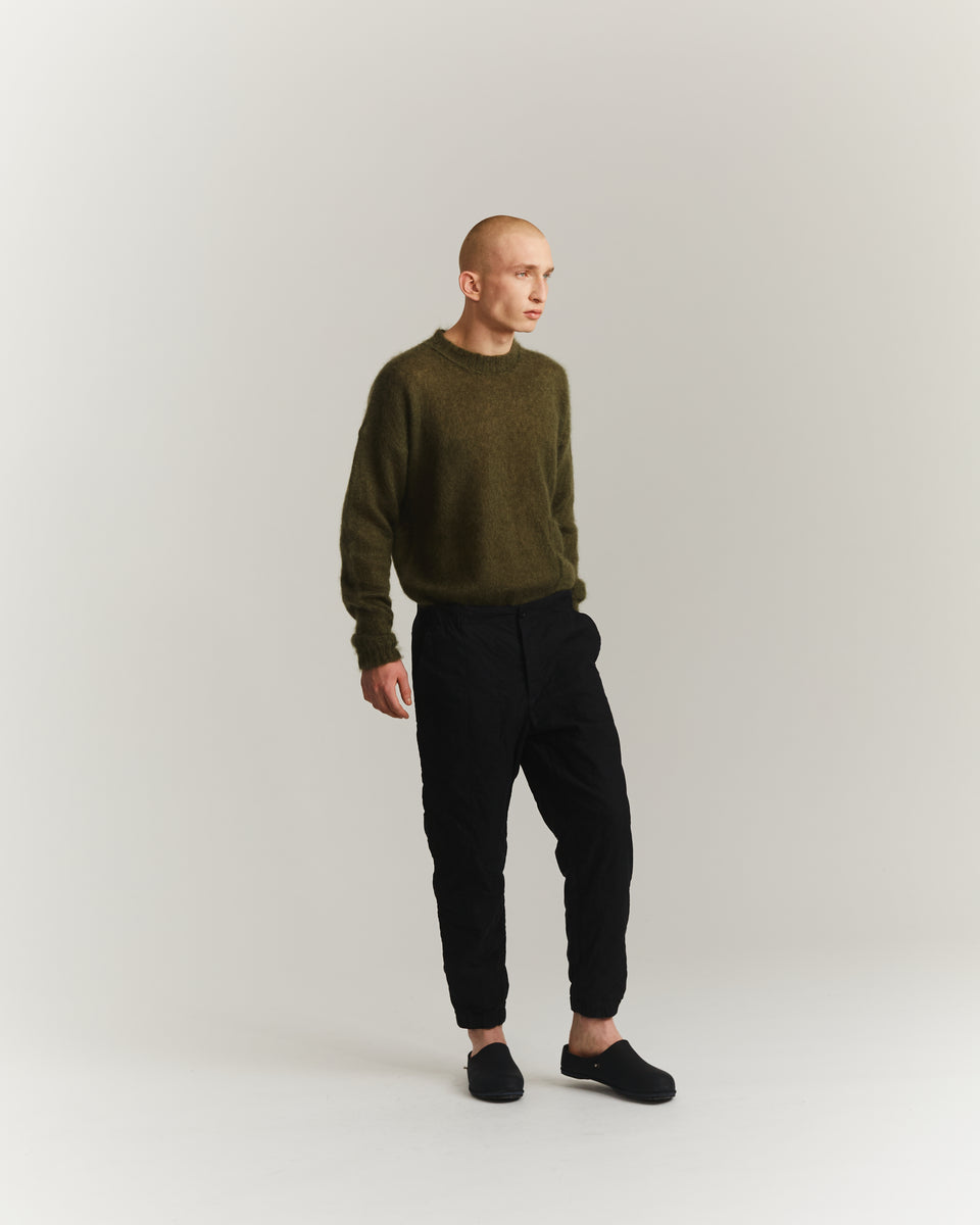 ISA PANT - SAT TWILL - BLACK