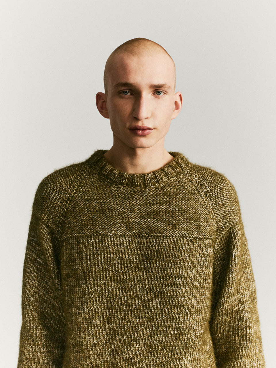 MIX STITCH JUMPER - ALPACOT - KAKI