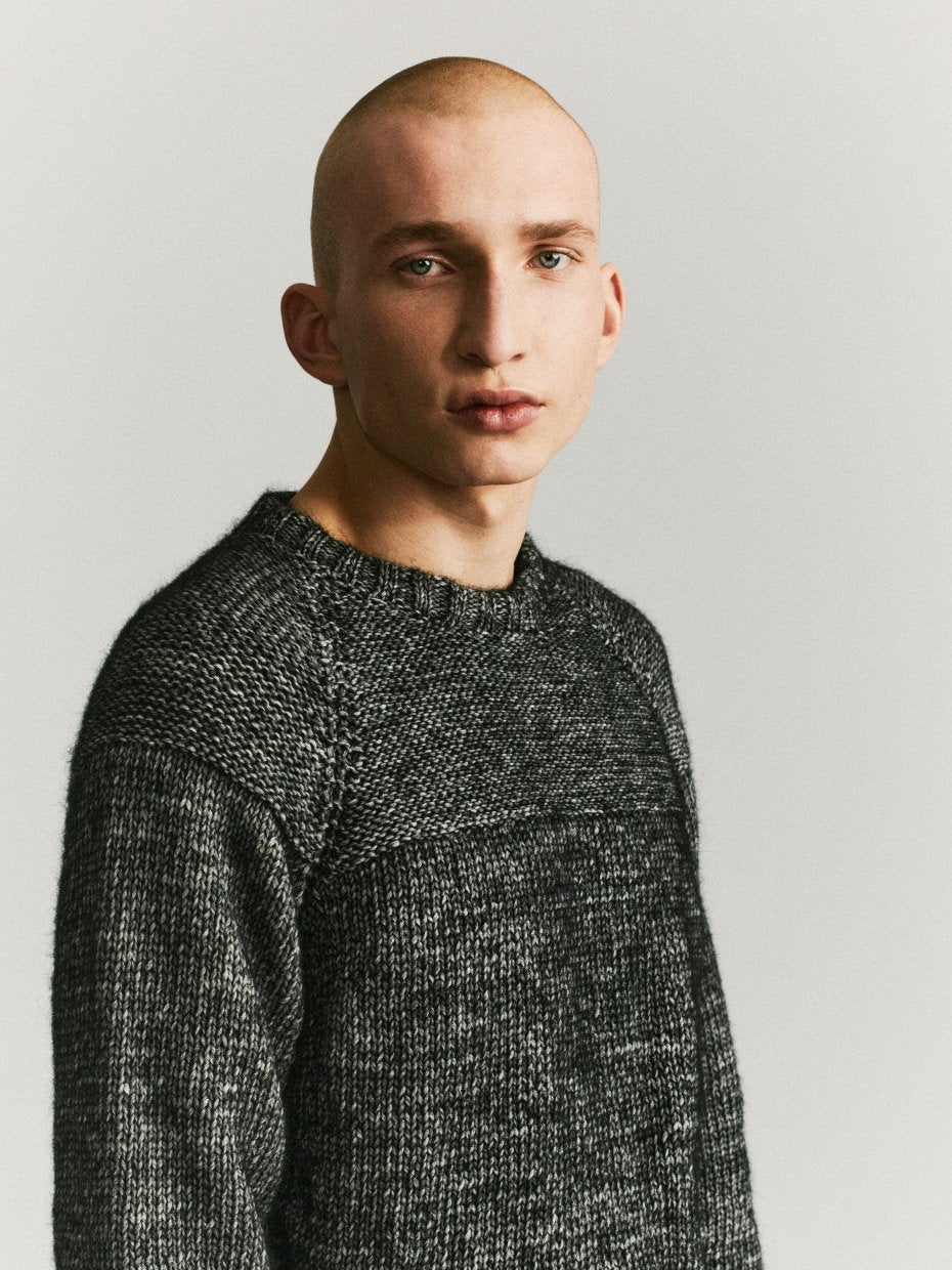 PULL MIX STITCH - ALPACOAT - NOIR