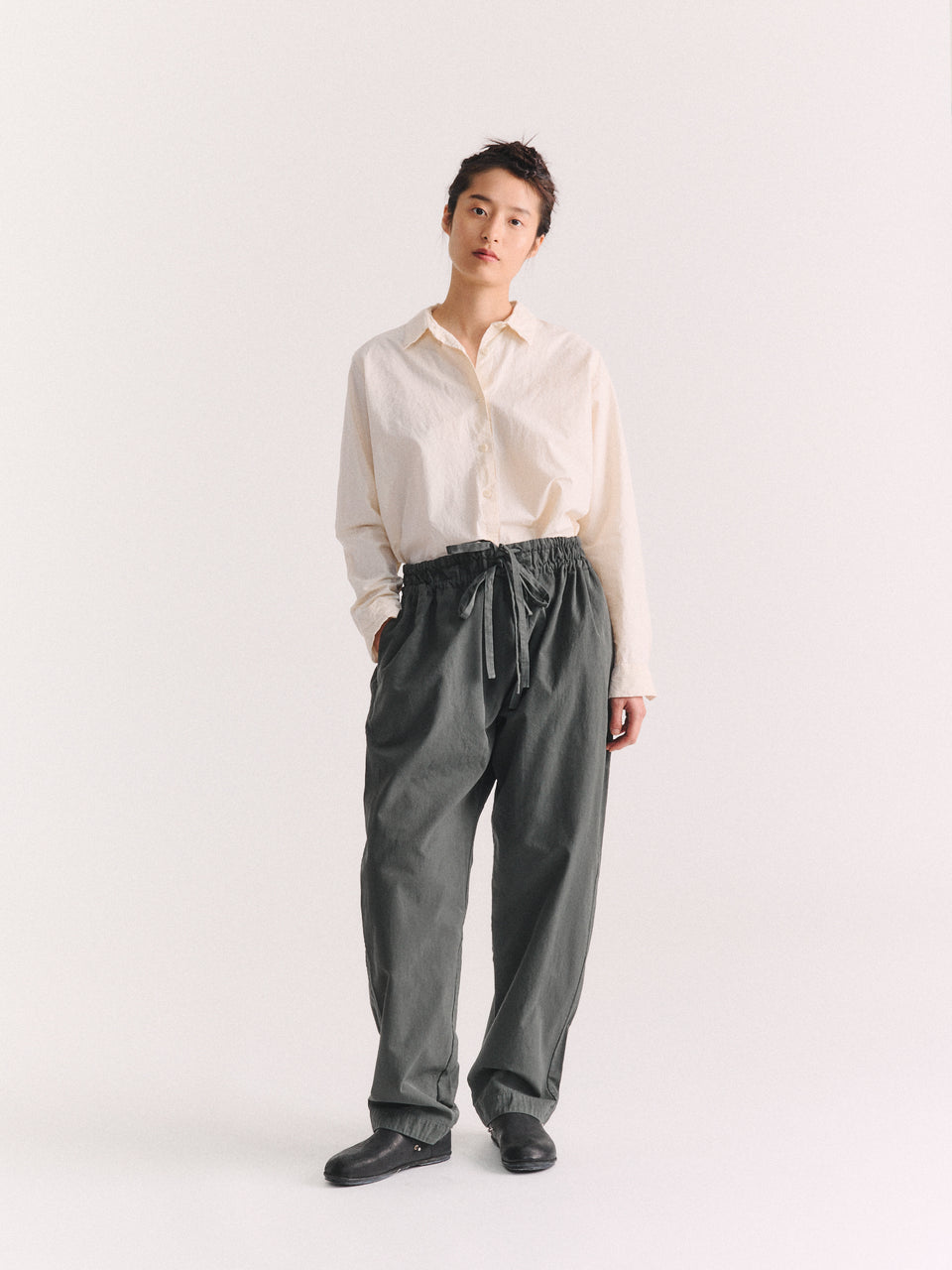 DENMARK PANT - DOUBLE COT - DARK KHAKI