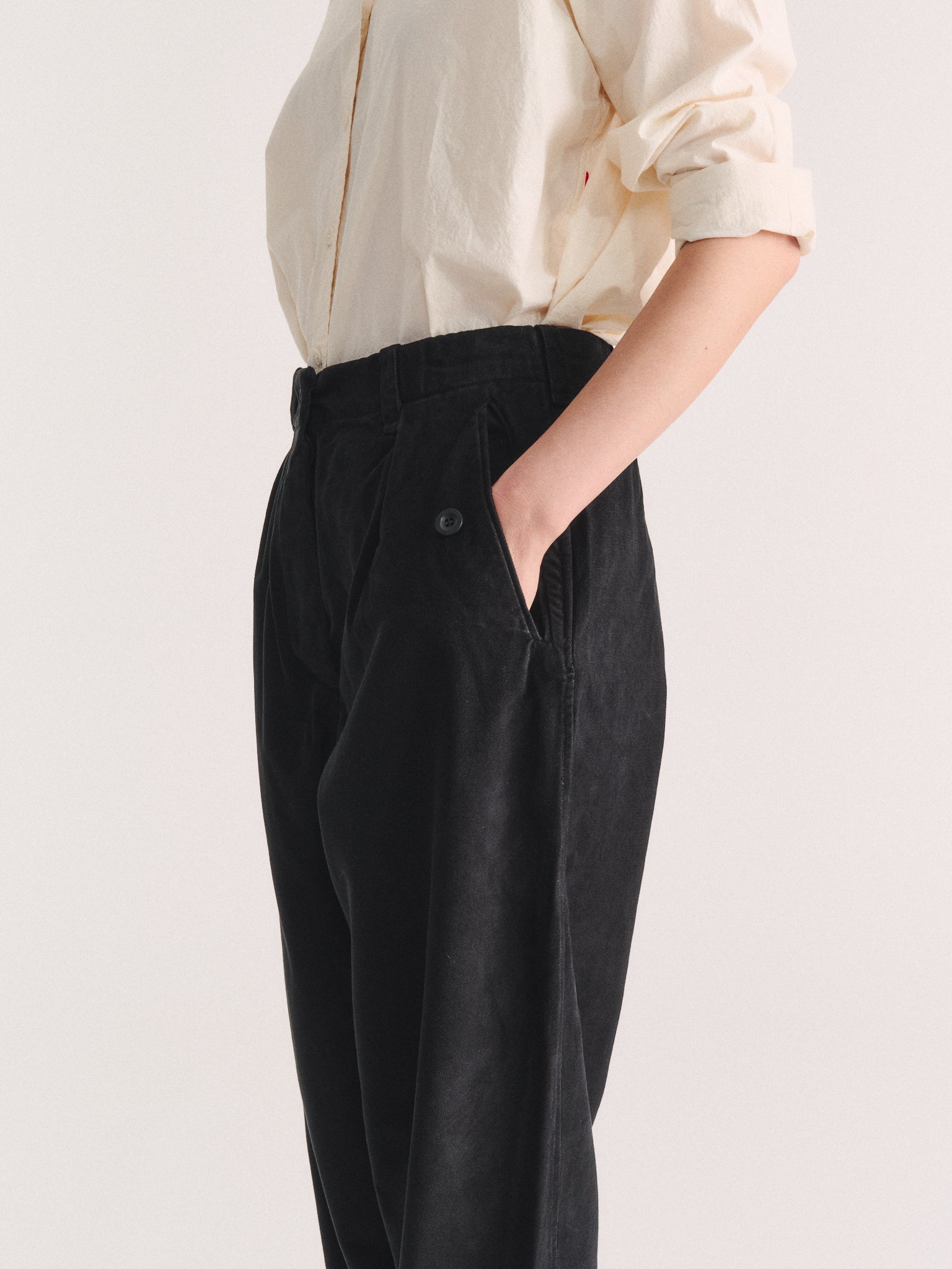 HIROSHI PANT - SOFTY - BLACK
