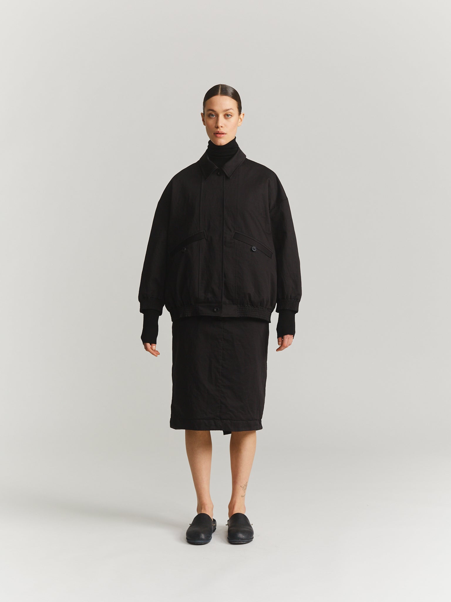 MAMO BLOUSON - BLACK