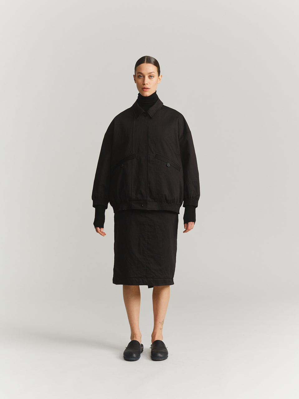 MAMO BLOUSON - BLACK