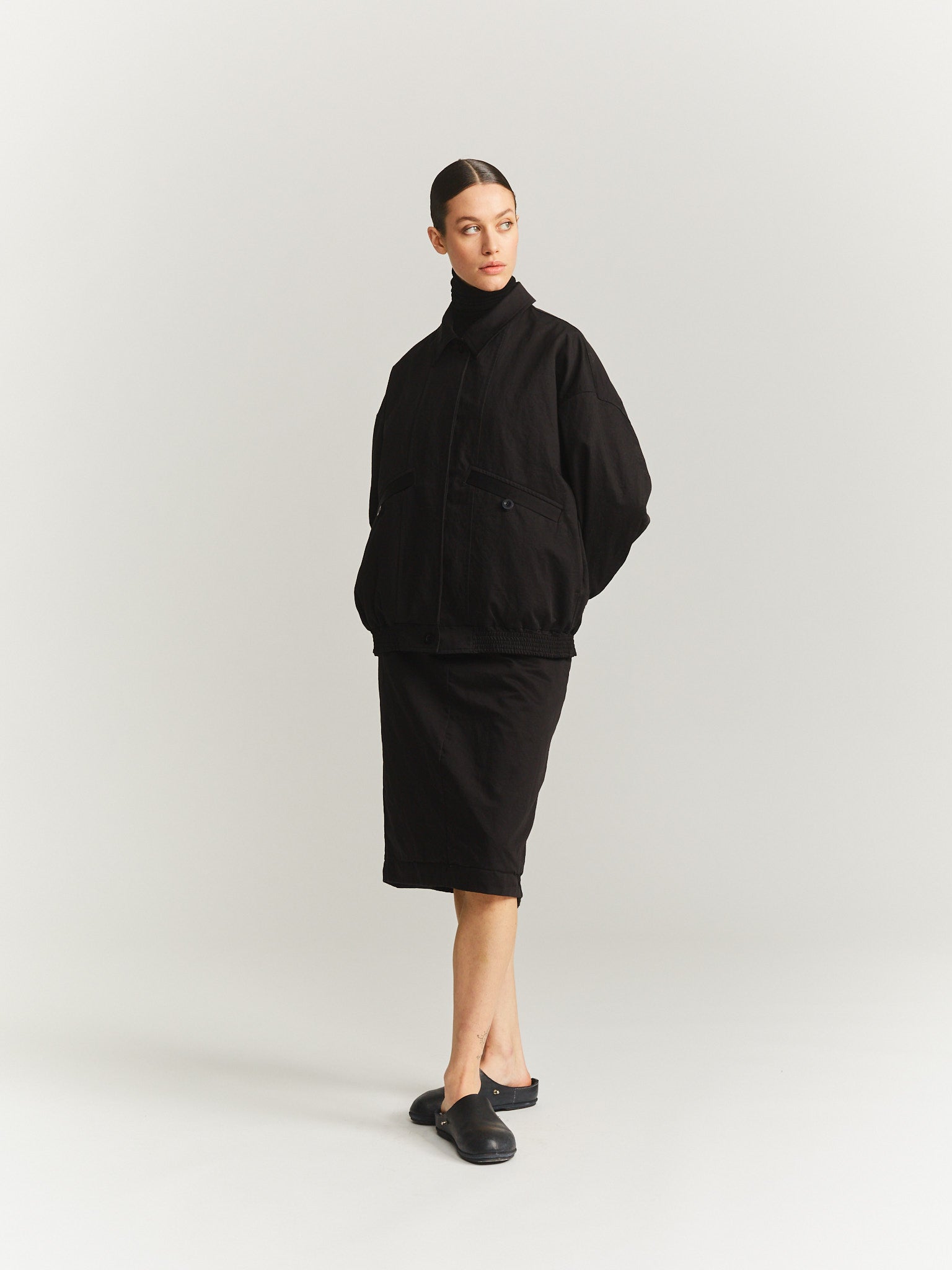 MAMO BLOUSON - BLACK