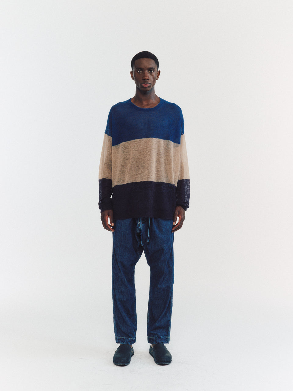 JUMPER - MOHAIR VOILE - STRIPES