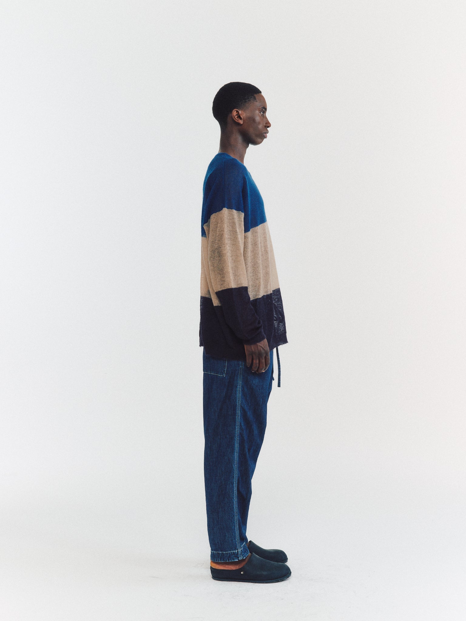 PULL - VOILE DE MOHAIR - RAYURES