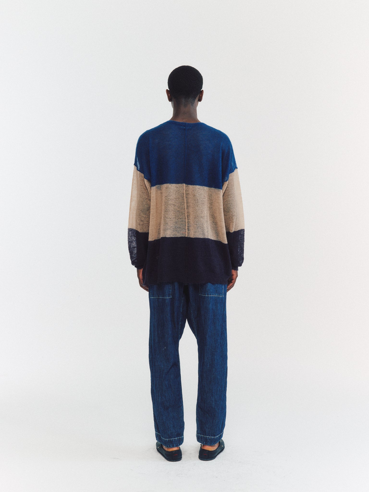 PULL - VOILE DE MOHAIR - RAYURES